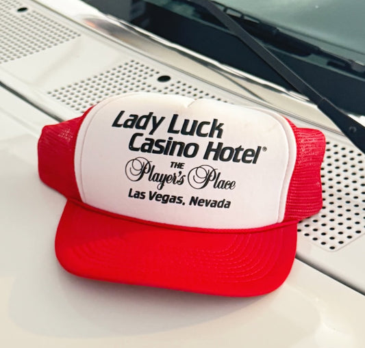 Vintage Lady Luck Casino Hat