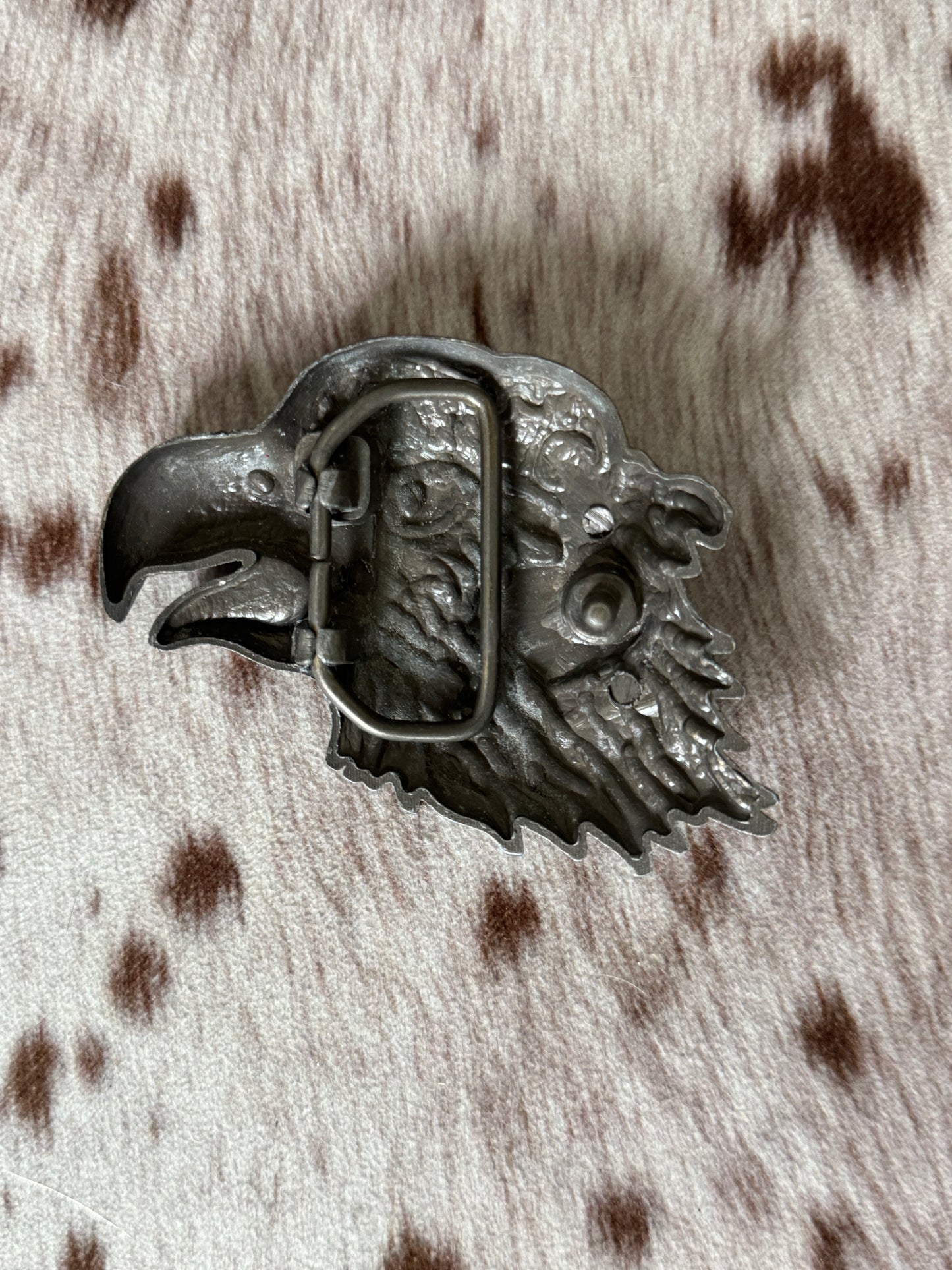 Vintage Eagle Biker USA Belt Buckle