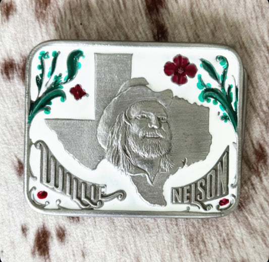 Vintage Willie Nelson Belt Buckle