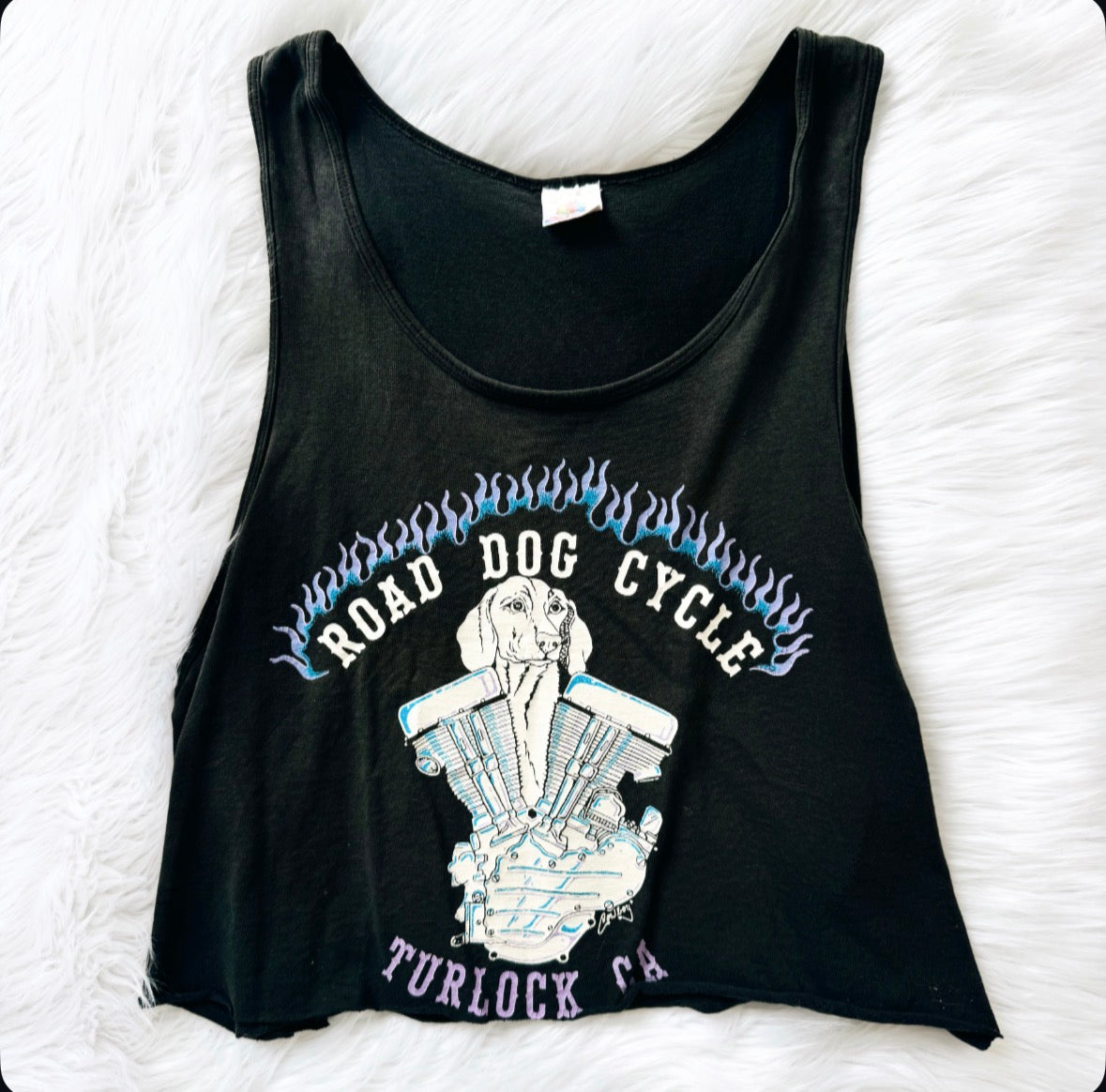 Vintage Road Dog Cycles Tank Top
