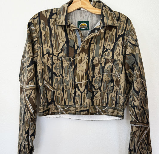 Vintage Camo Crop Jacket