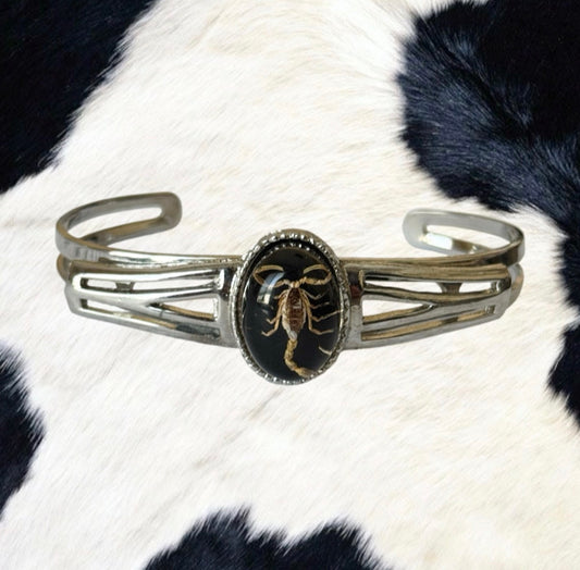 Vintage Scorpion Cuff Bracelet