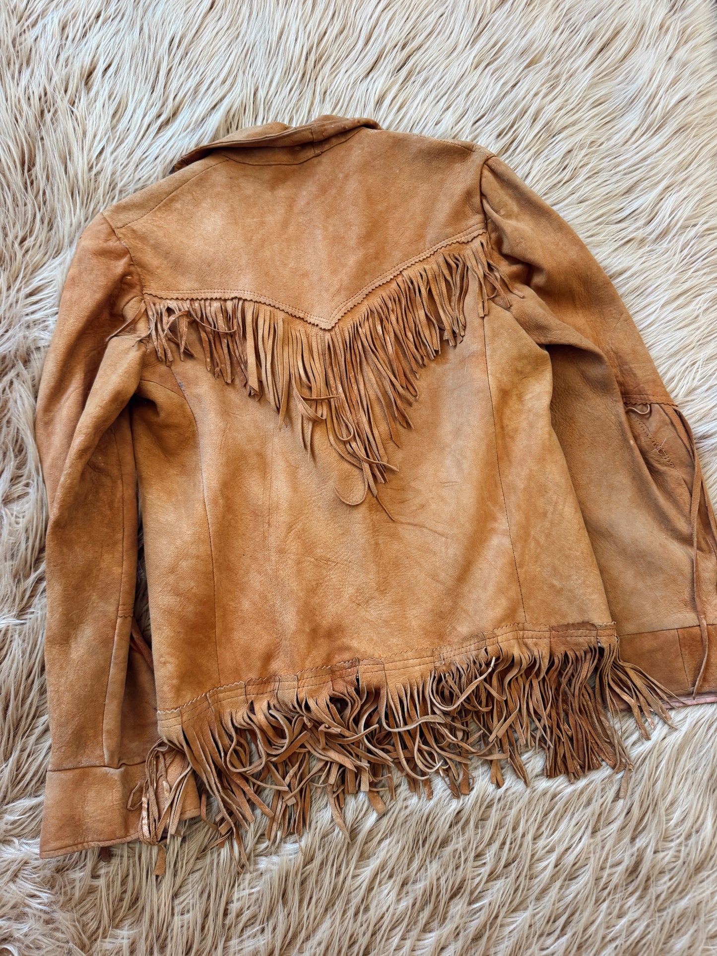 Vintage Fringe Suede Jacket