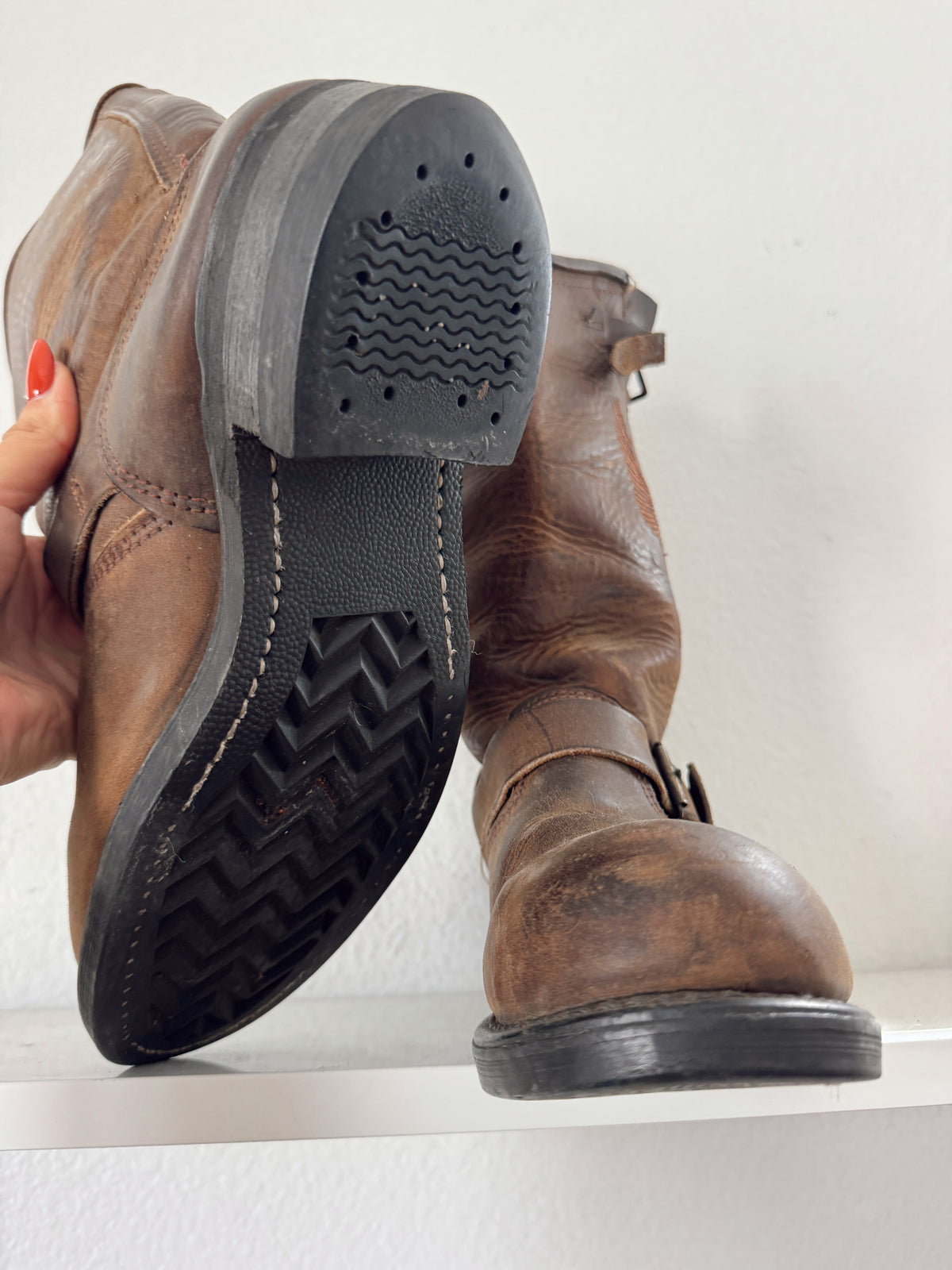 Vintage Harley Davidson Biker Boots
