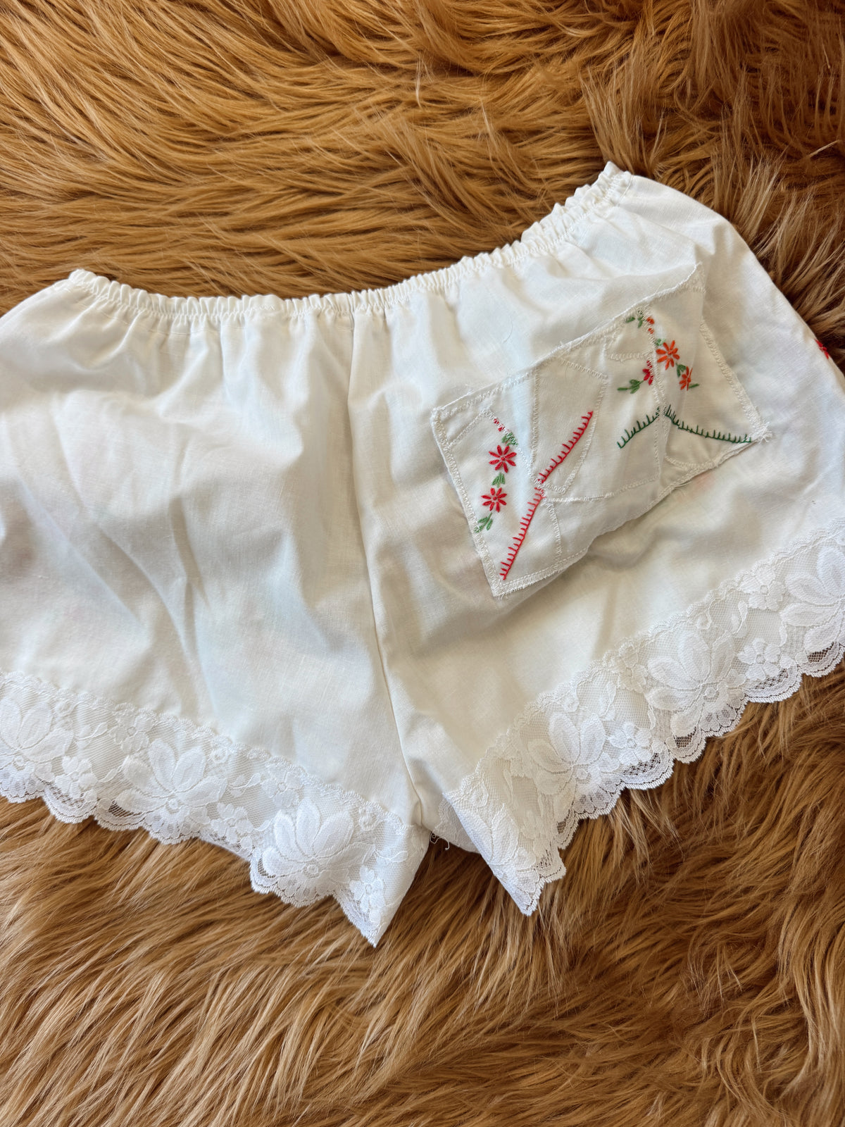 Vintage Embroidered Shorts