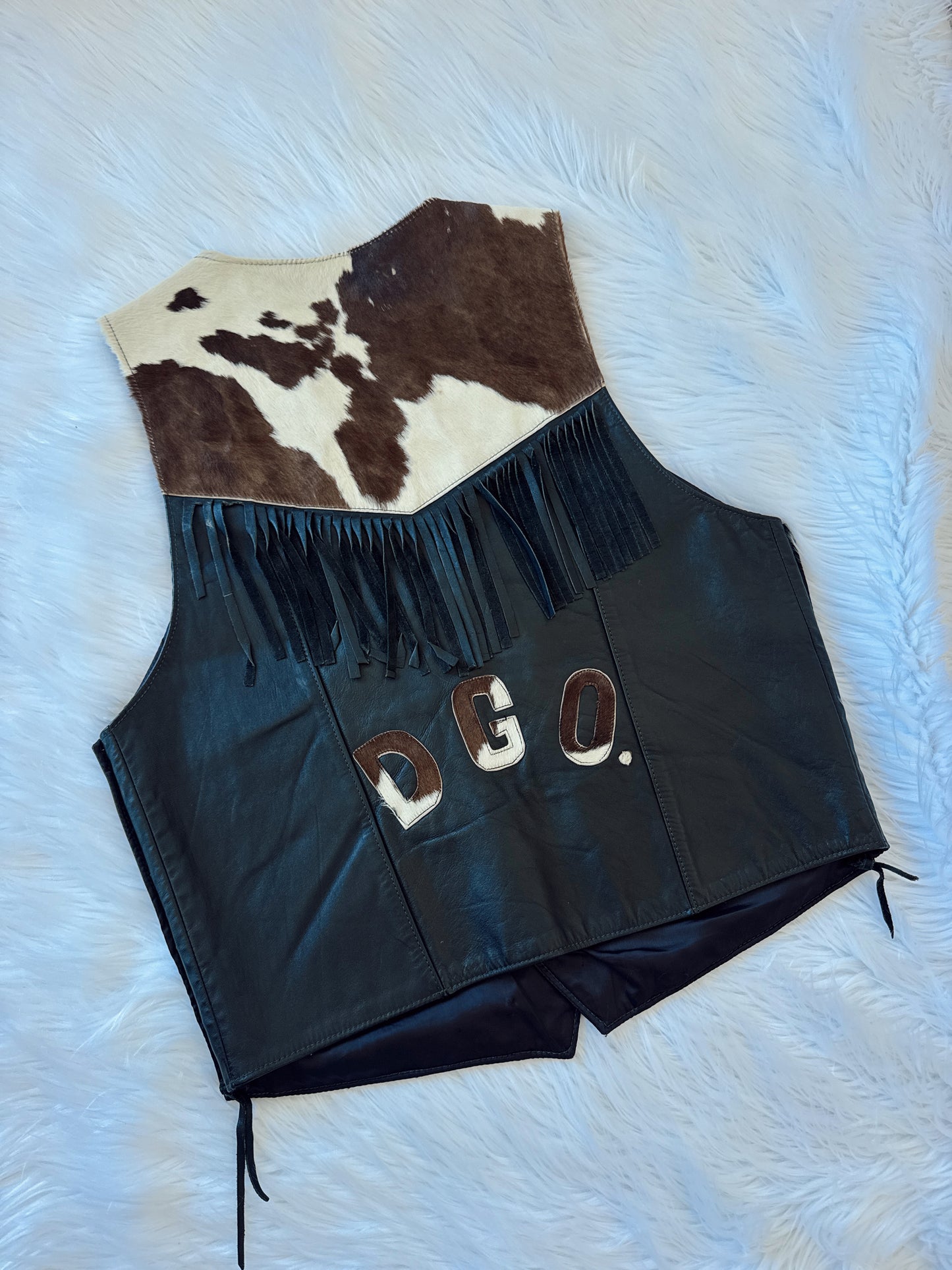 Vintage Cowhide Vest