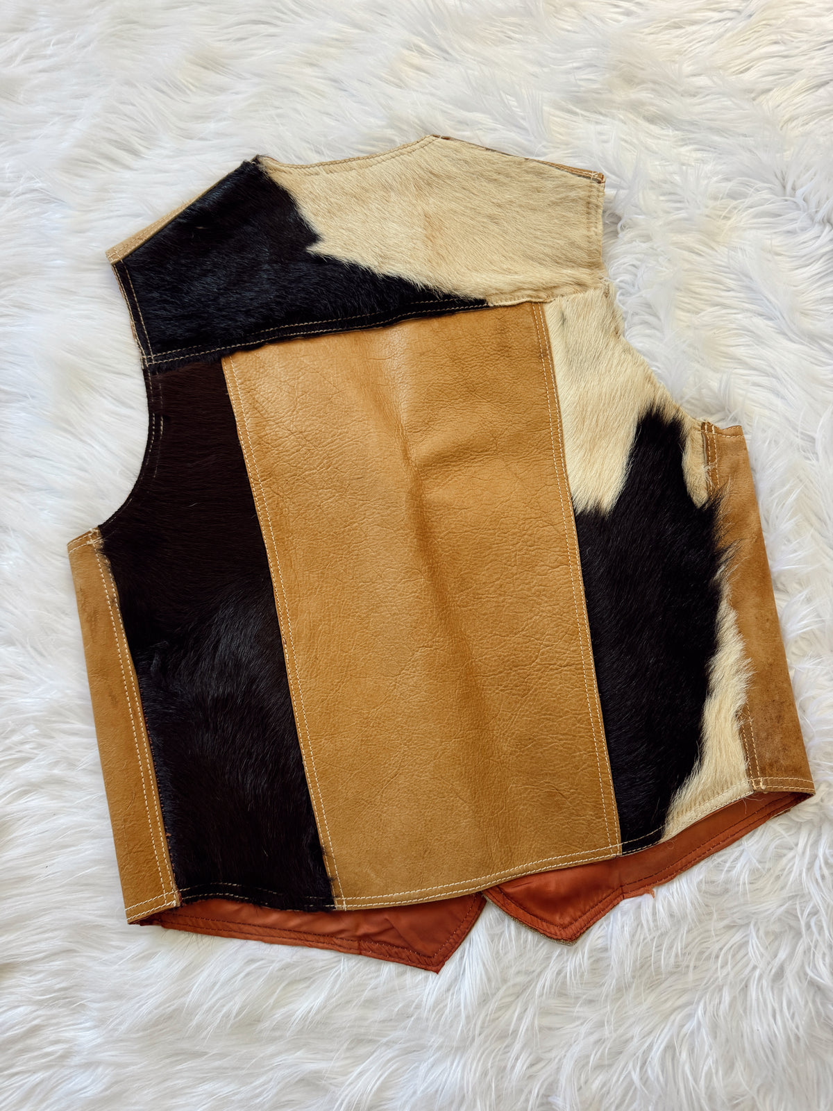 Vintage Cowhide Leather Vest