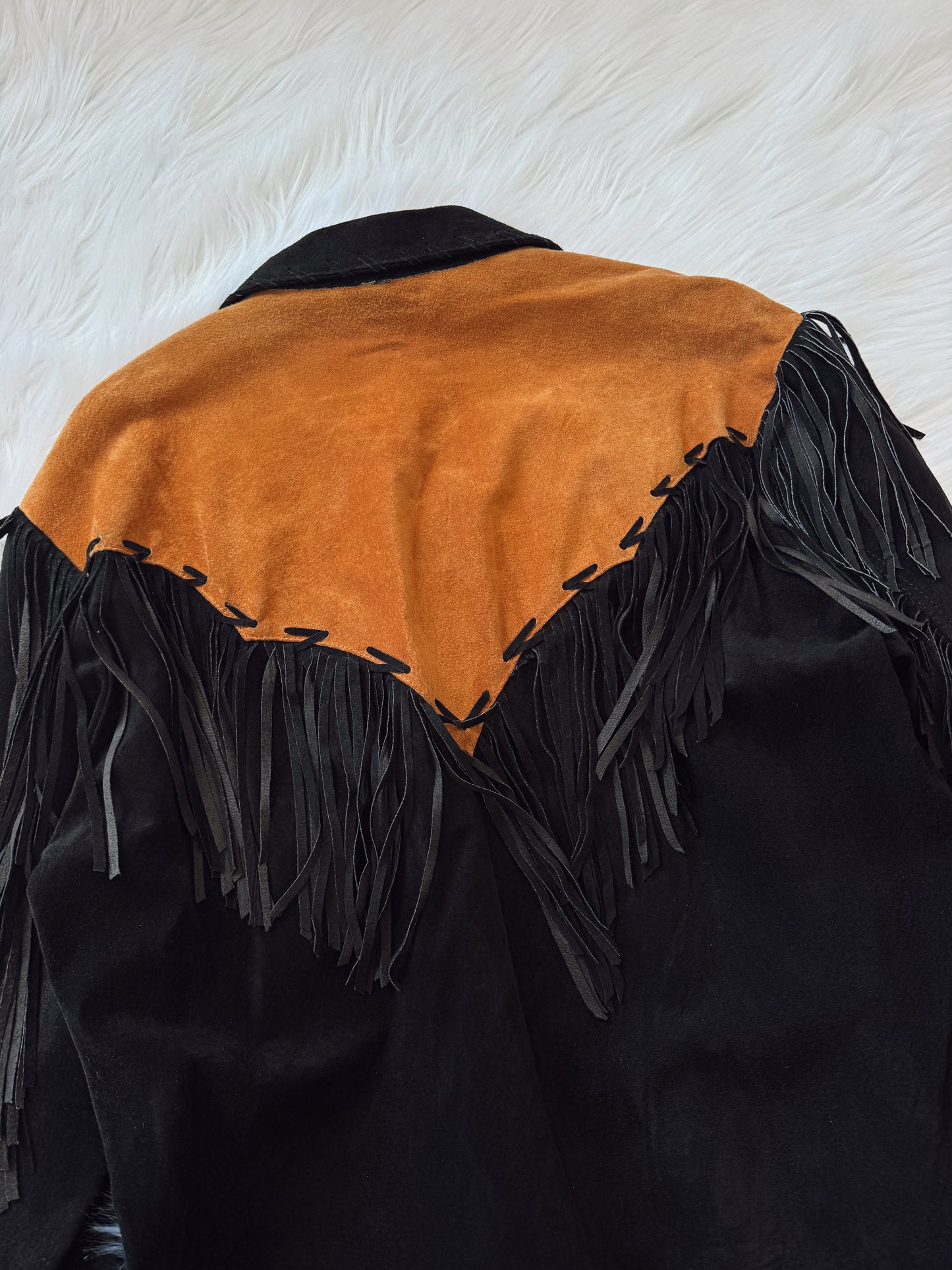 Vintage Suede Fringe Longsleeve