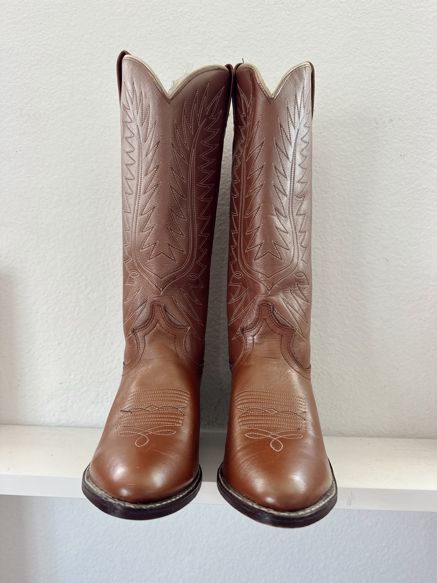 Vintage Brown Cowboy Boots