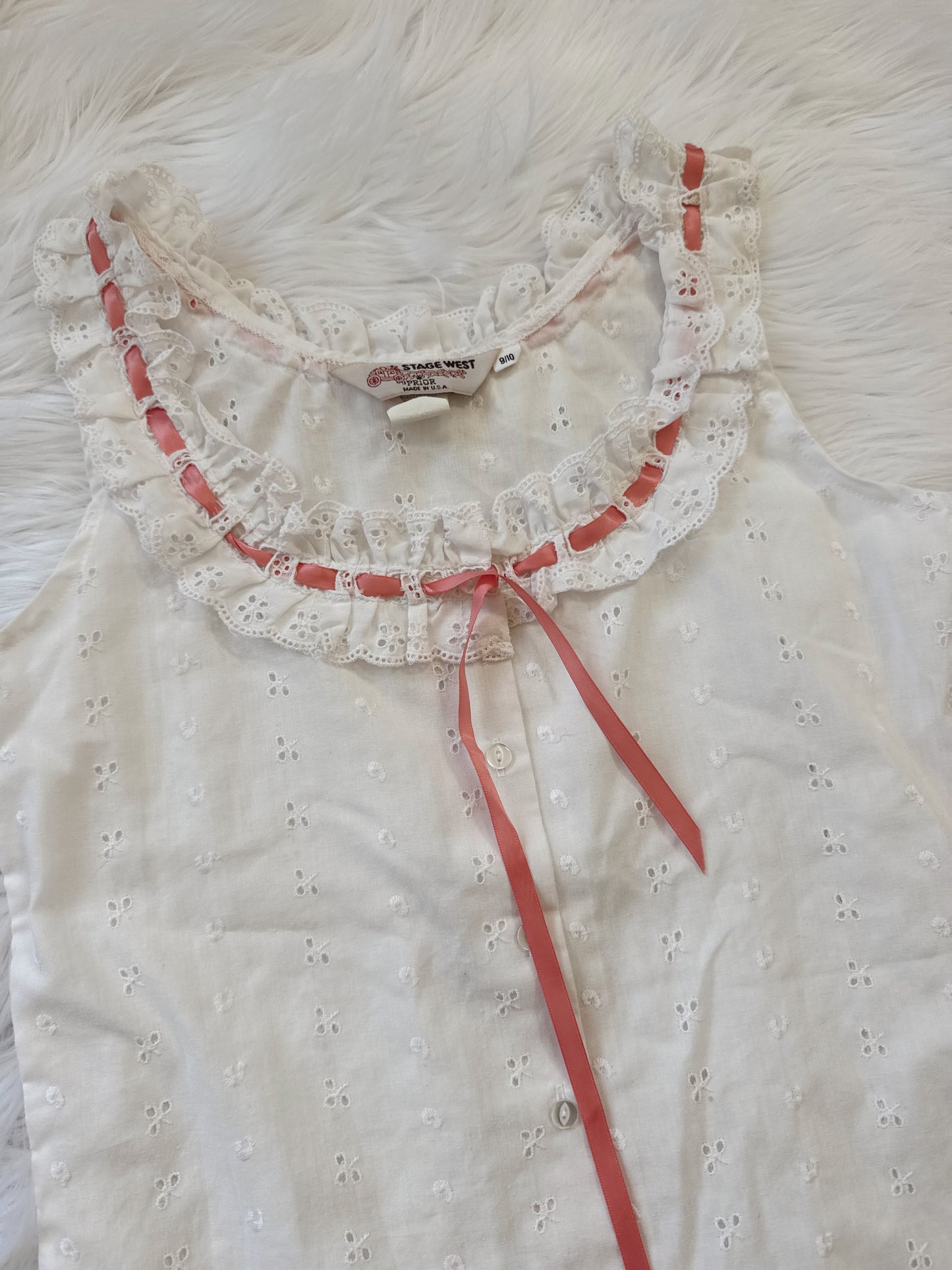 Vintage Eyelet Tank Top