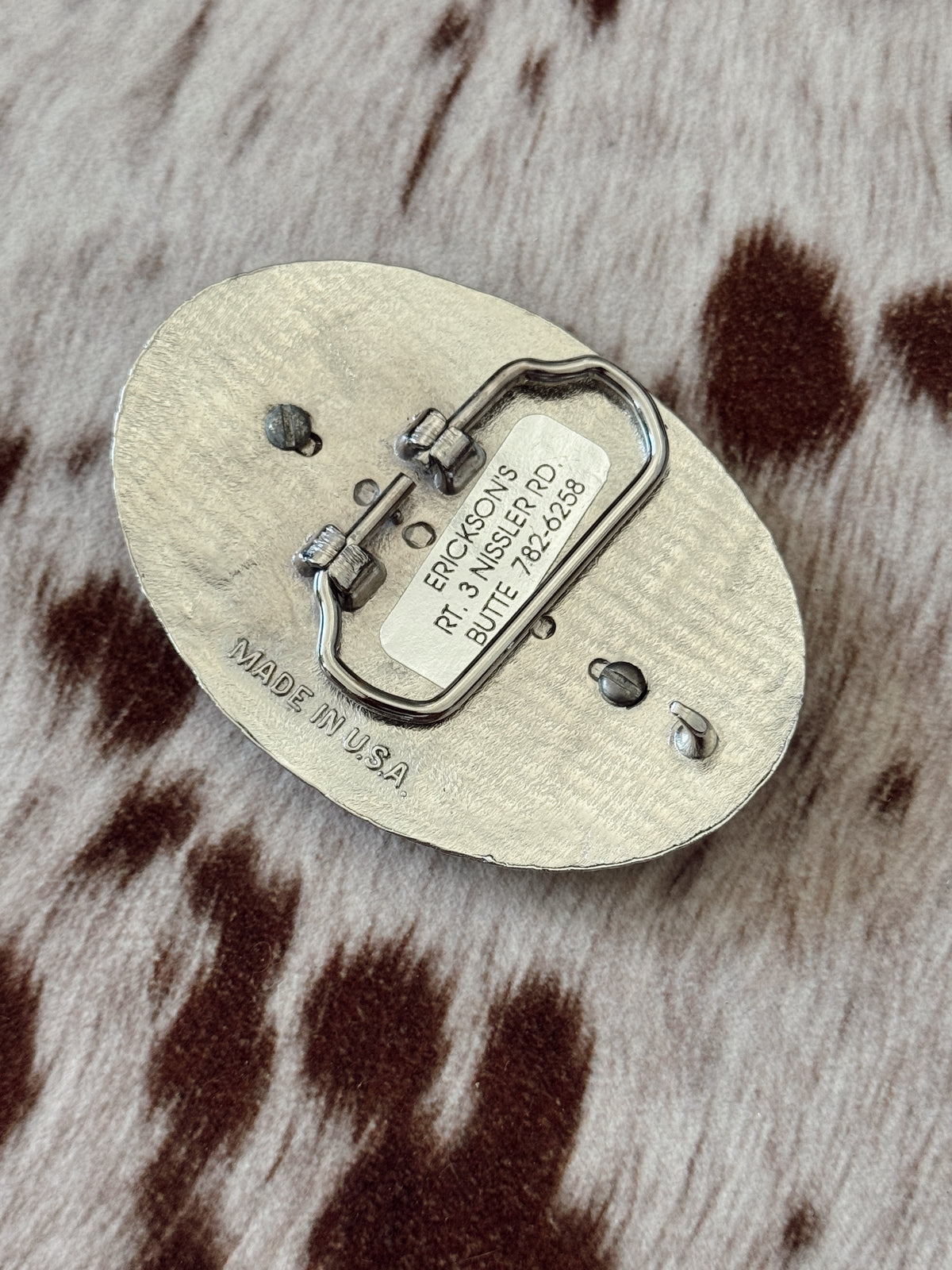 Vintage Bison Belt Buckle