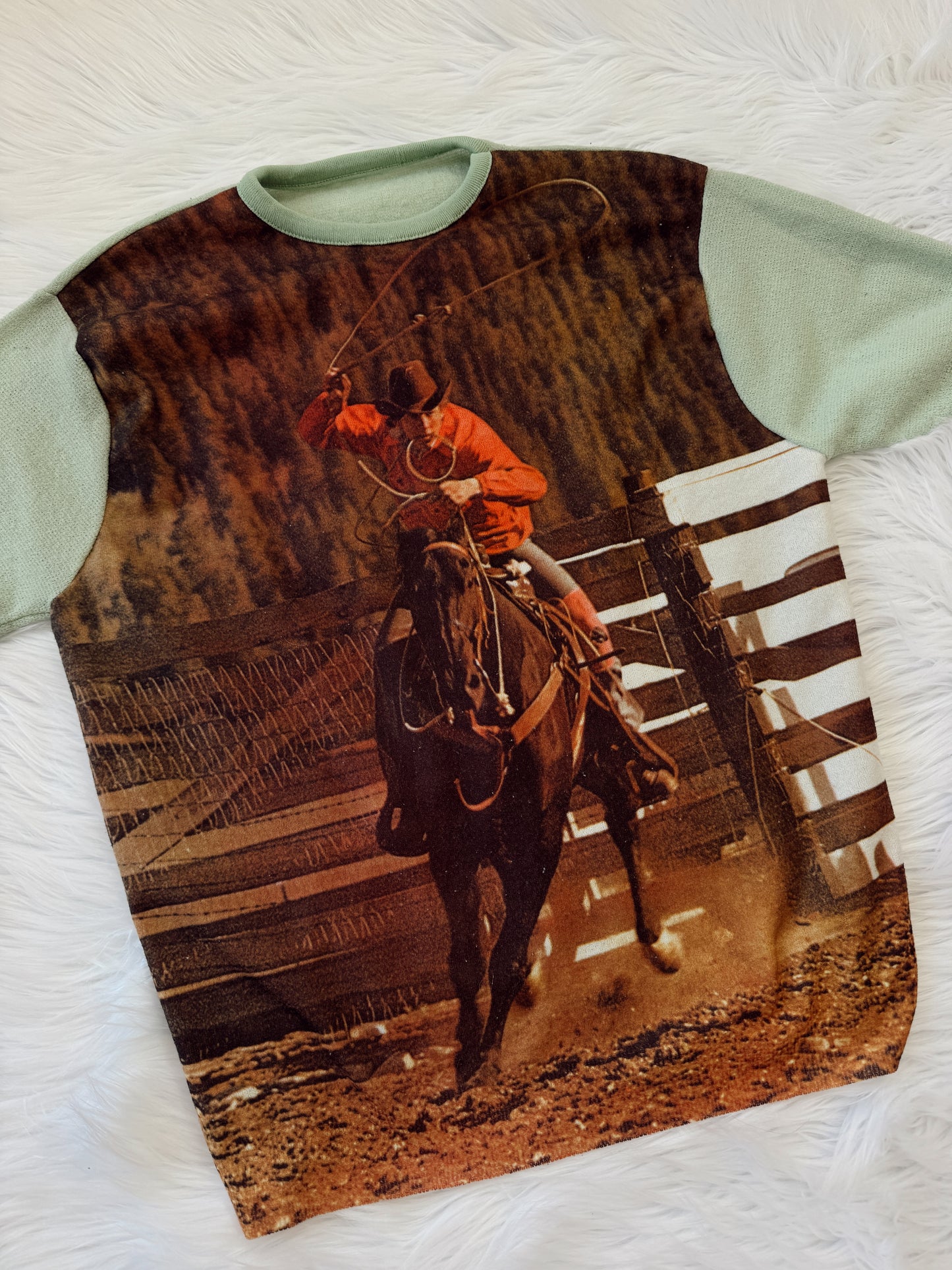 Vintage Rodeo Cowboy Top