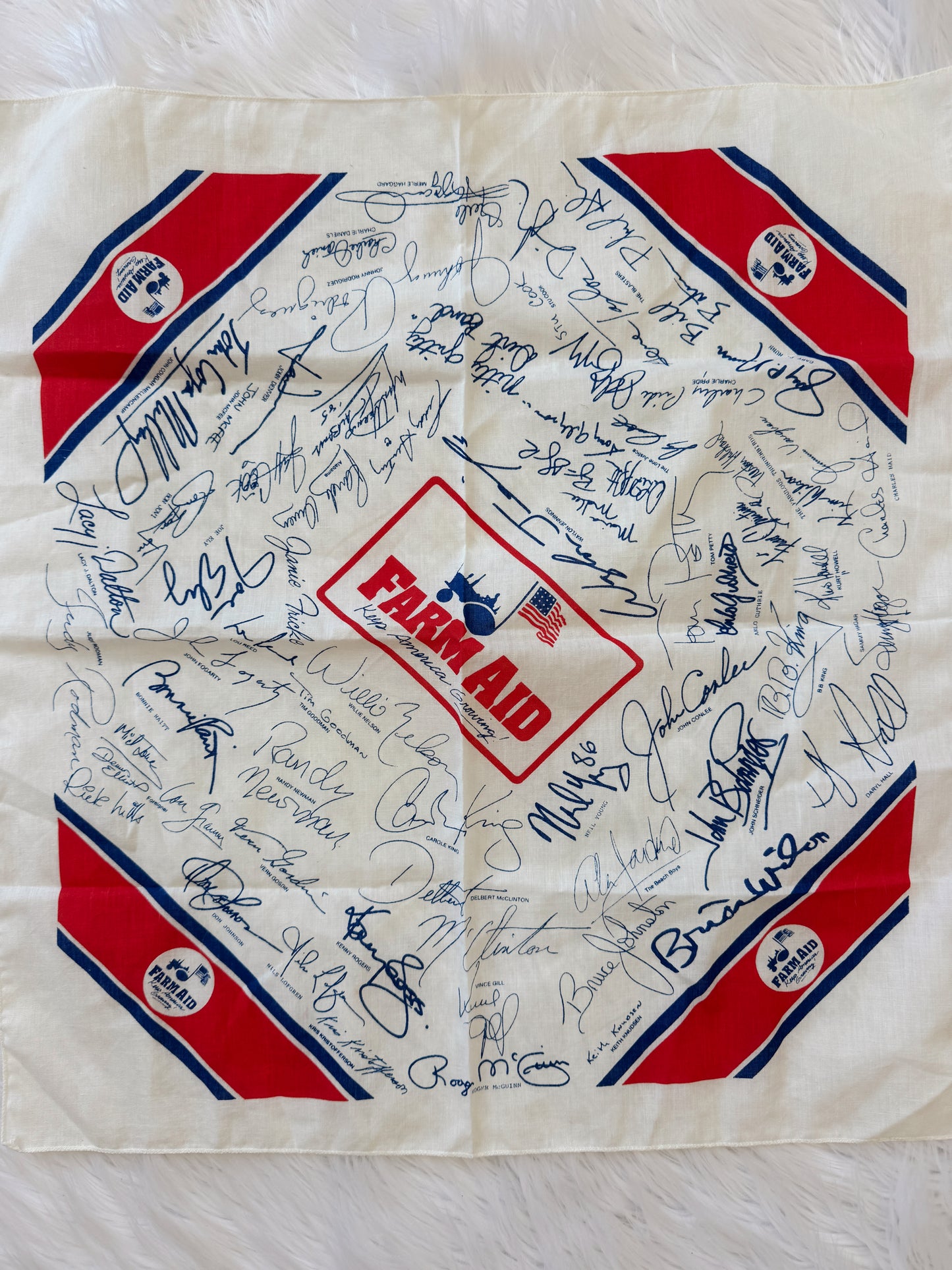 Vintage Farm Aid Bandana