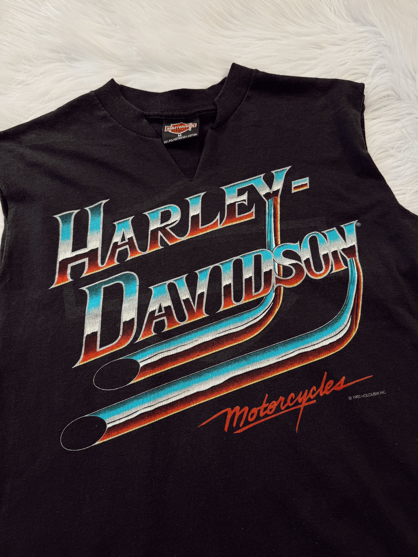 Vintage Harley Davidson Pipes Tank Top
