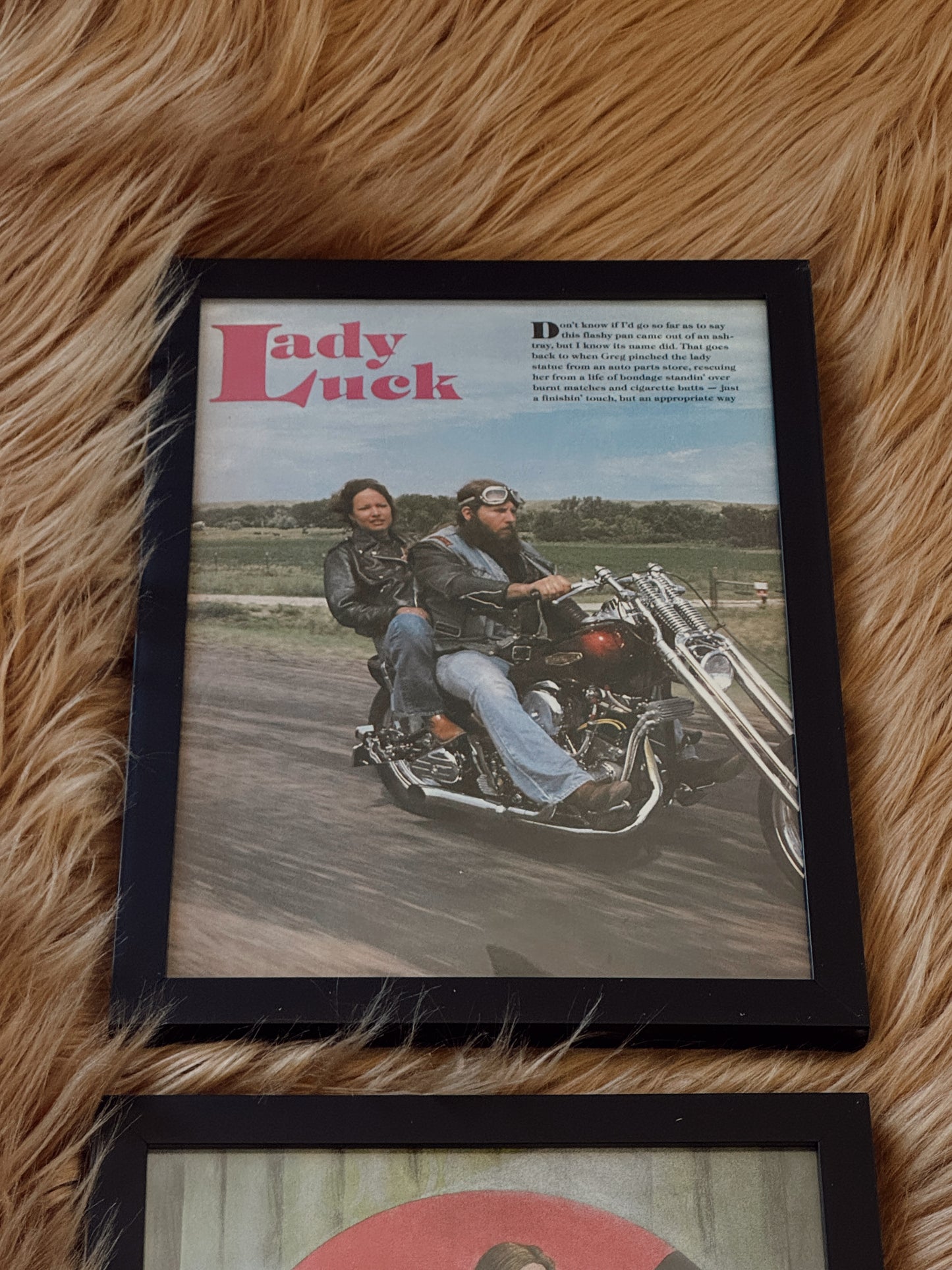 Vintage Framed Easyriders Magazine Art