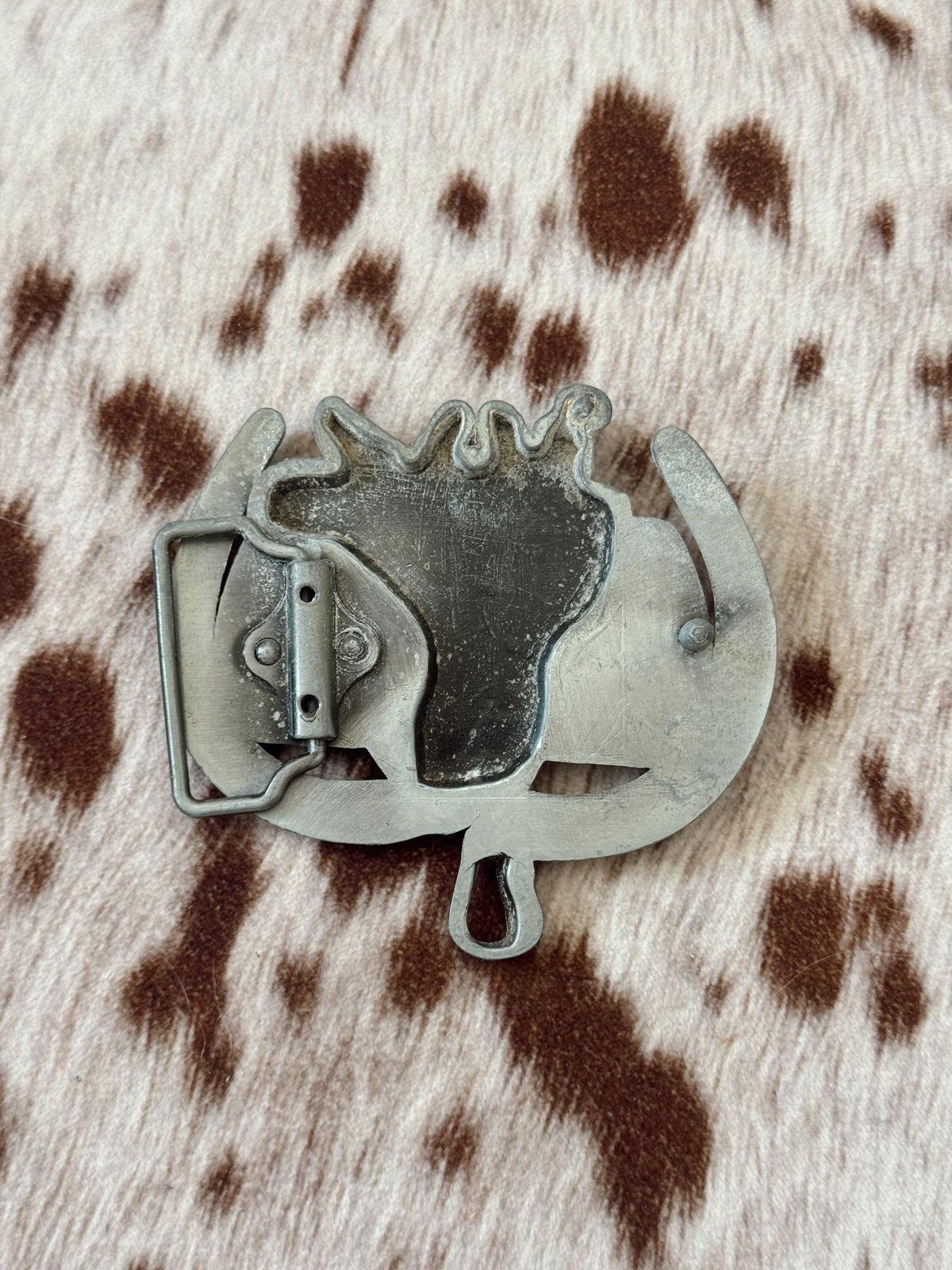 Vintage Horseshoe Saddle Belt Buckle