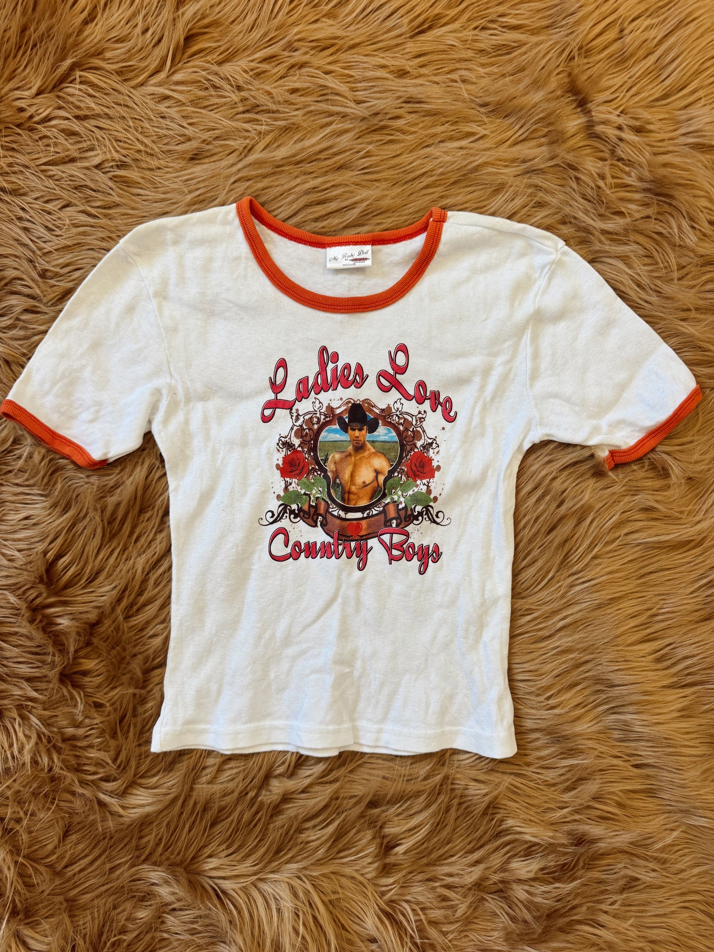 Vintage Ladies Love Country Boys Tee
