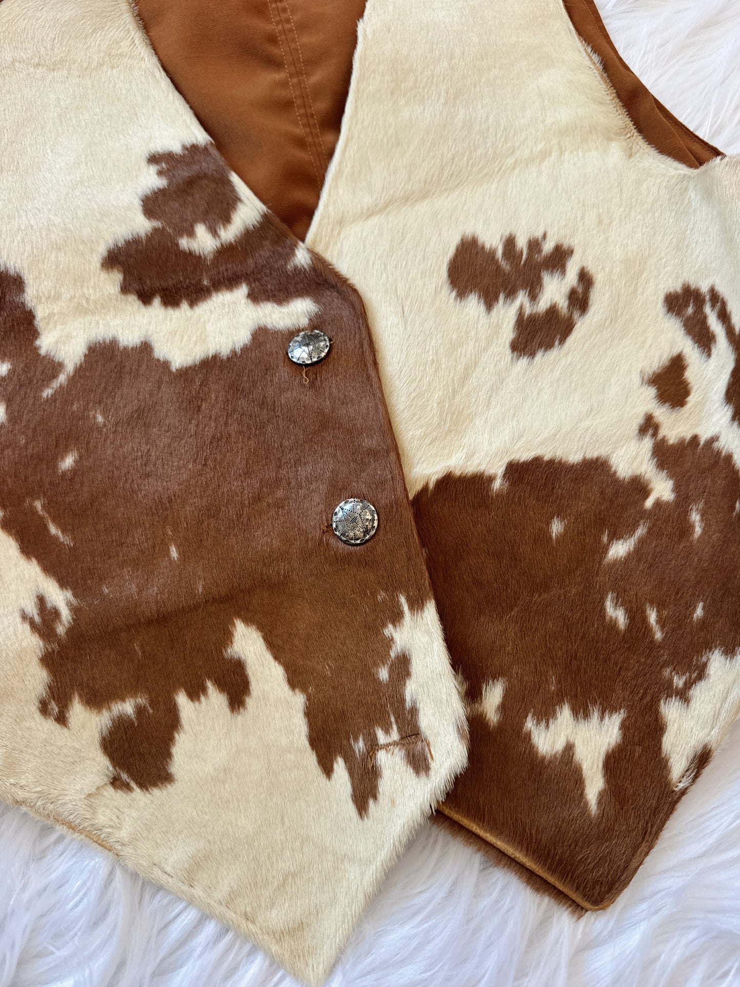 Vintage Cowhide Vest