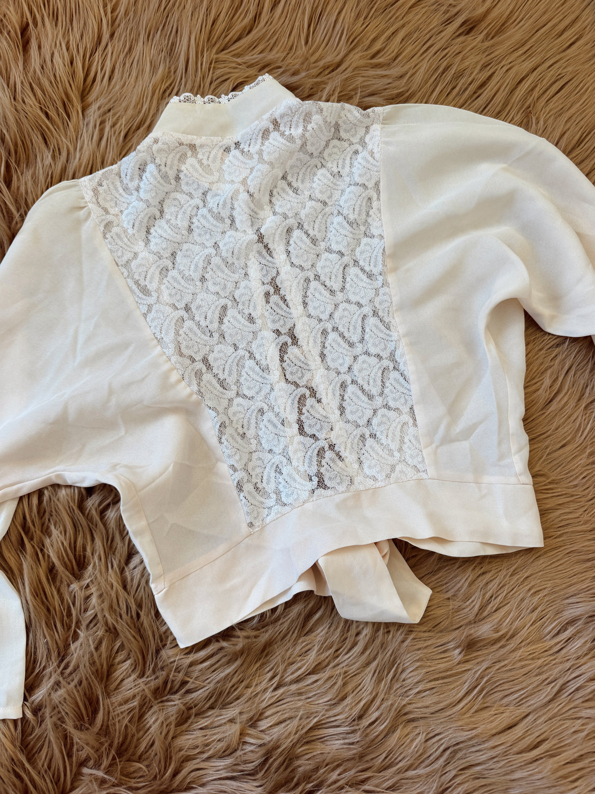 Vintage Cream Lace Top