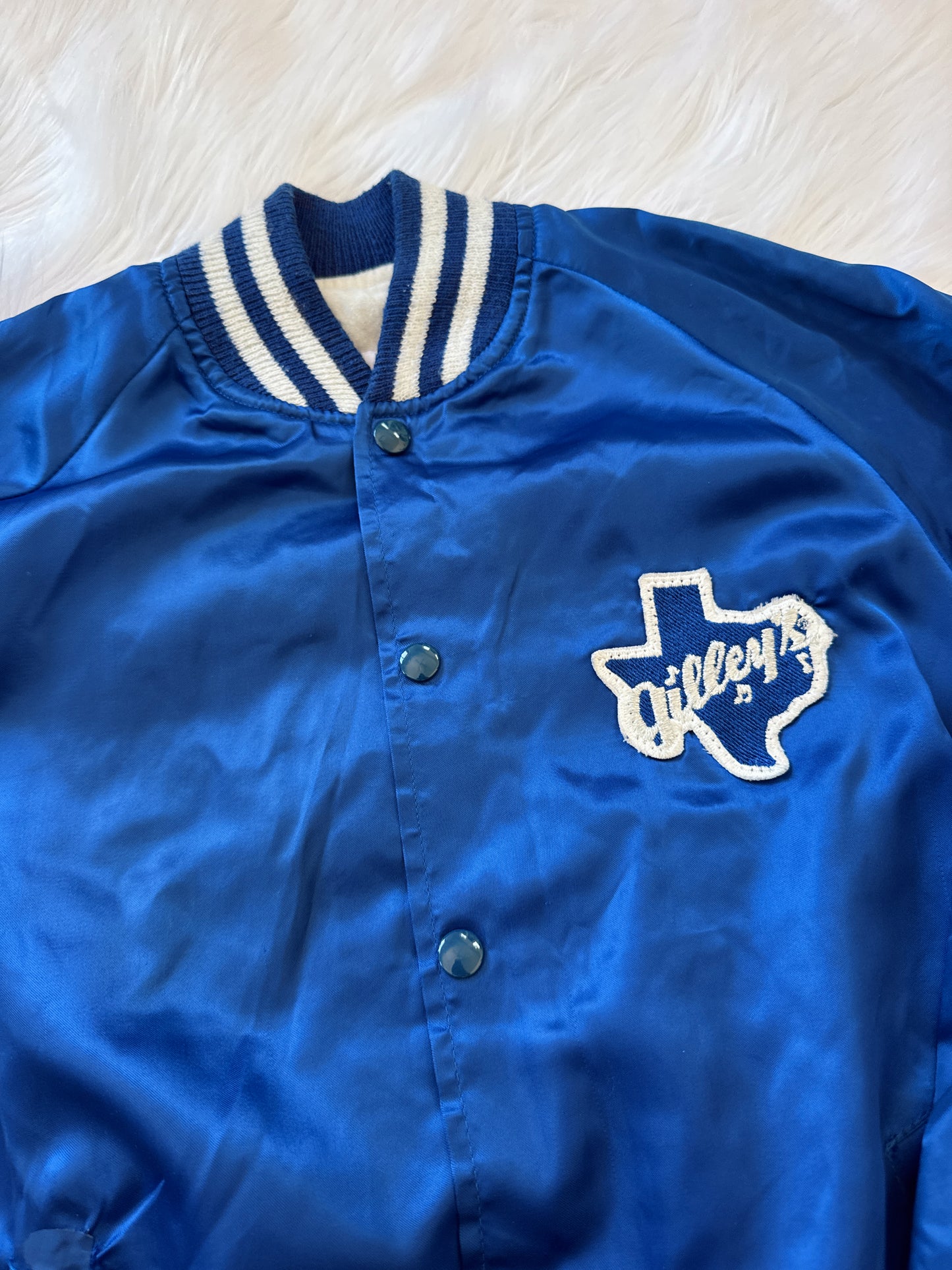 Vintage Gilleys Blue Bomber Jacket
