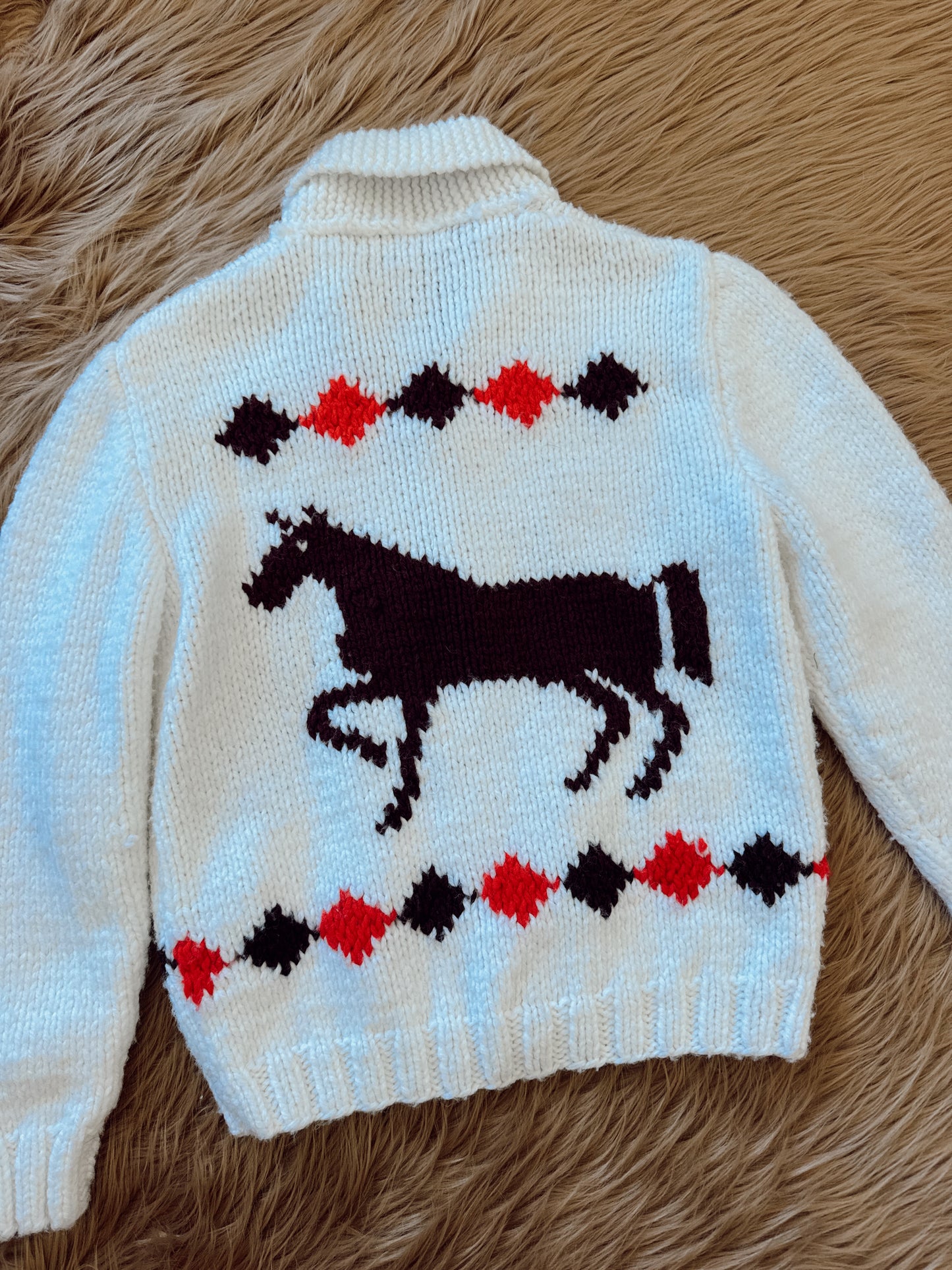 Vintage Horse Cowichan Sweater