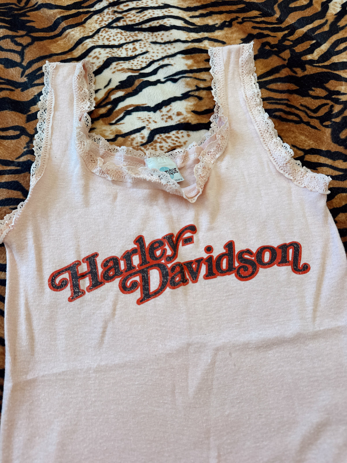 Vintage Harley Davidson Pink Tank Top