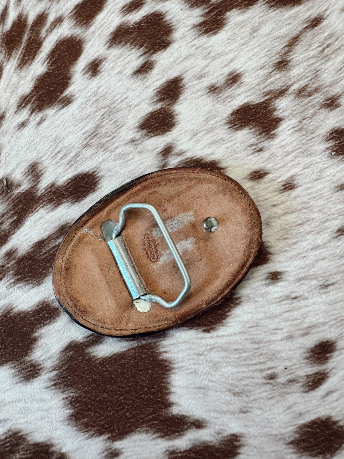 Vintage Snakeskin Belt Buckle