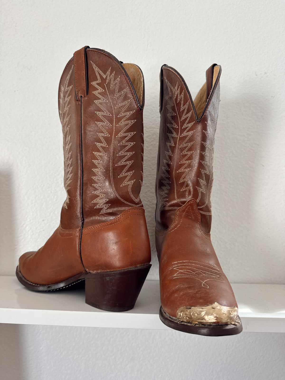 Vintage Brown Cowboy Boots