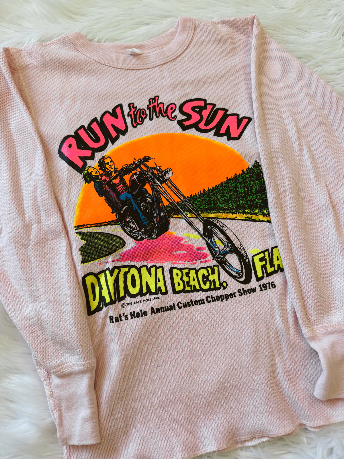 Vintage Run To The Sun Biker Thermal