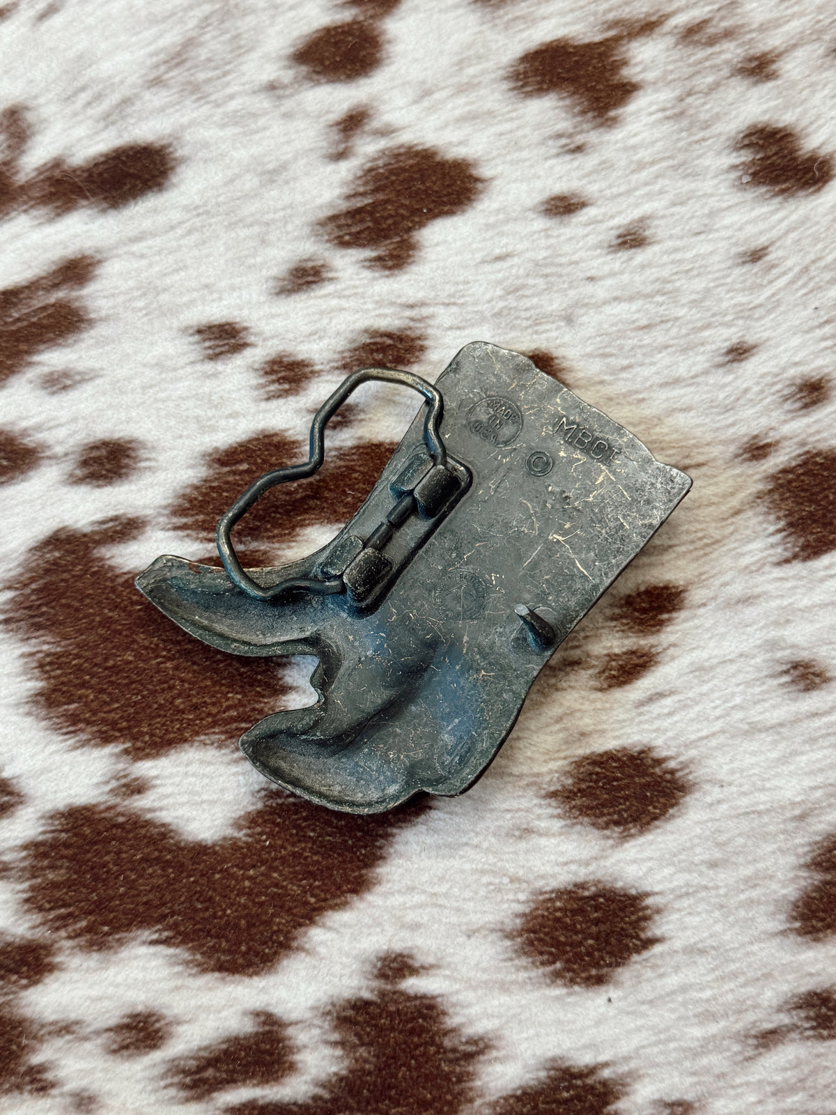 Vintage Cowboy Boots Belt Buckle