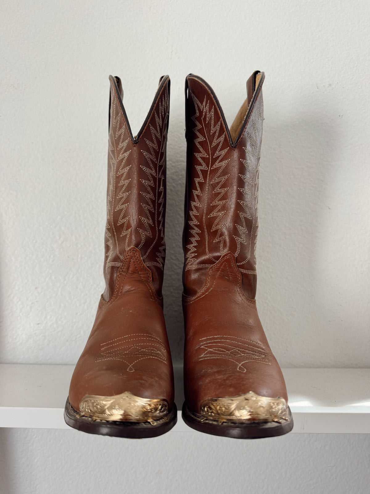 Vintage Brown Cowboy Boots