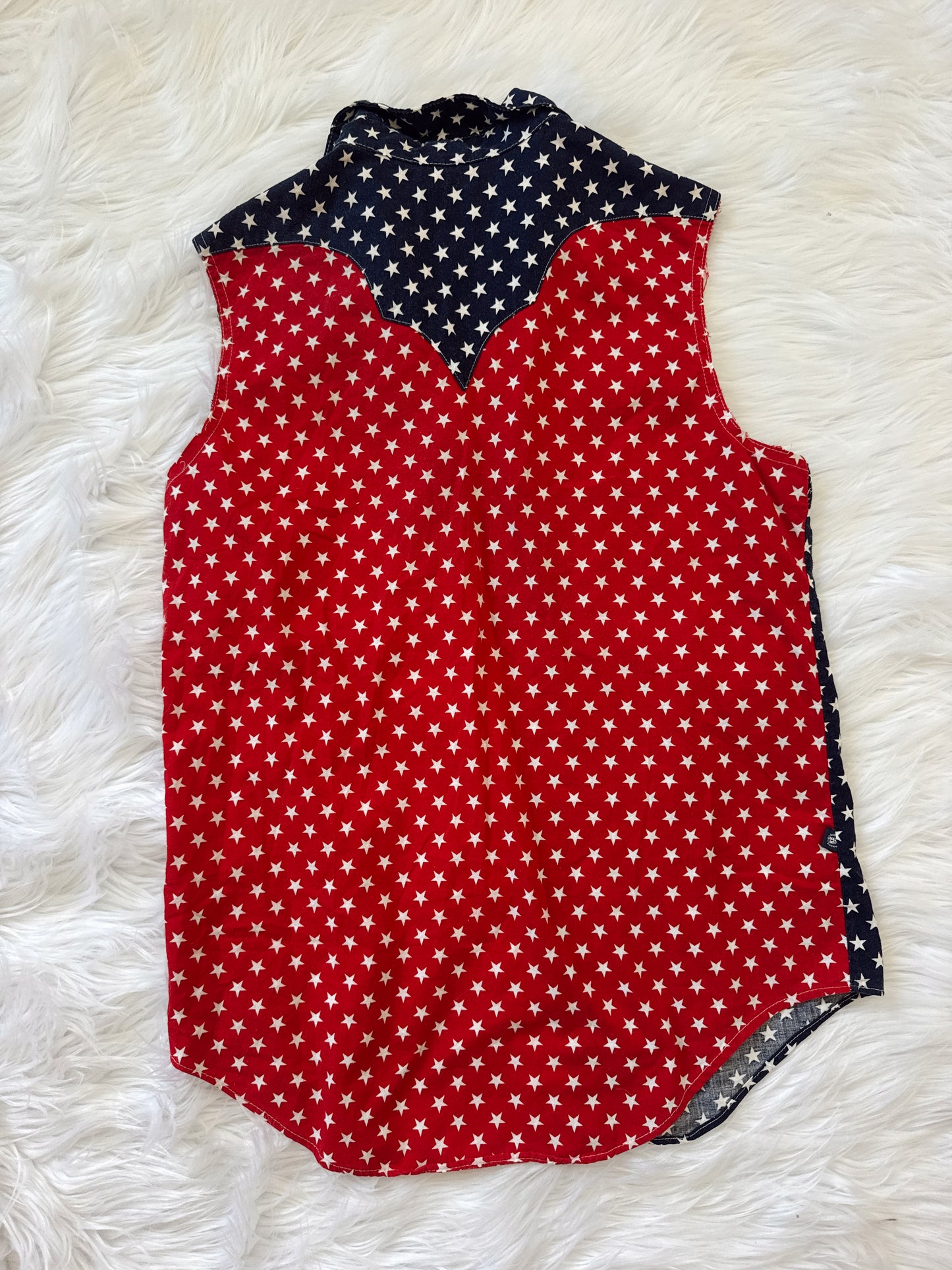 Vintage Stars Pearl Snap Tank Top