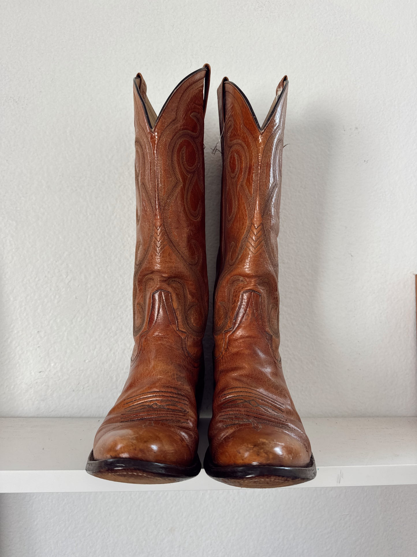 Vintage Brown Cowboy Boots