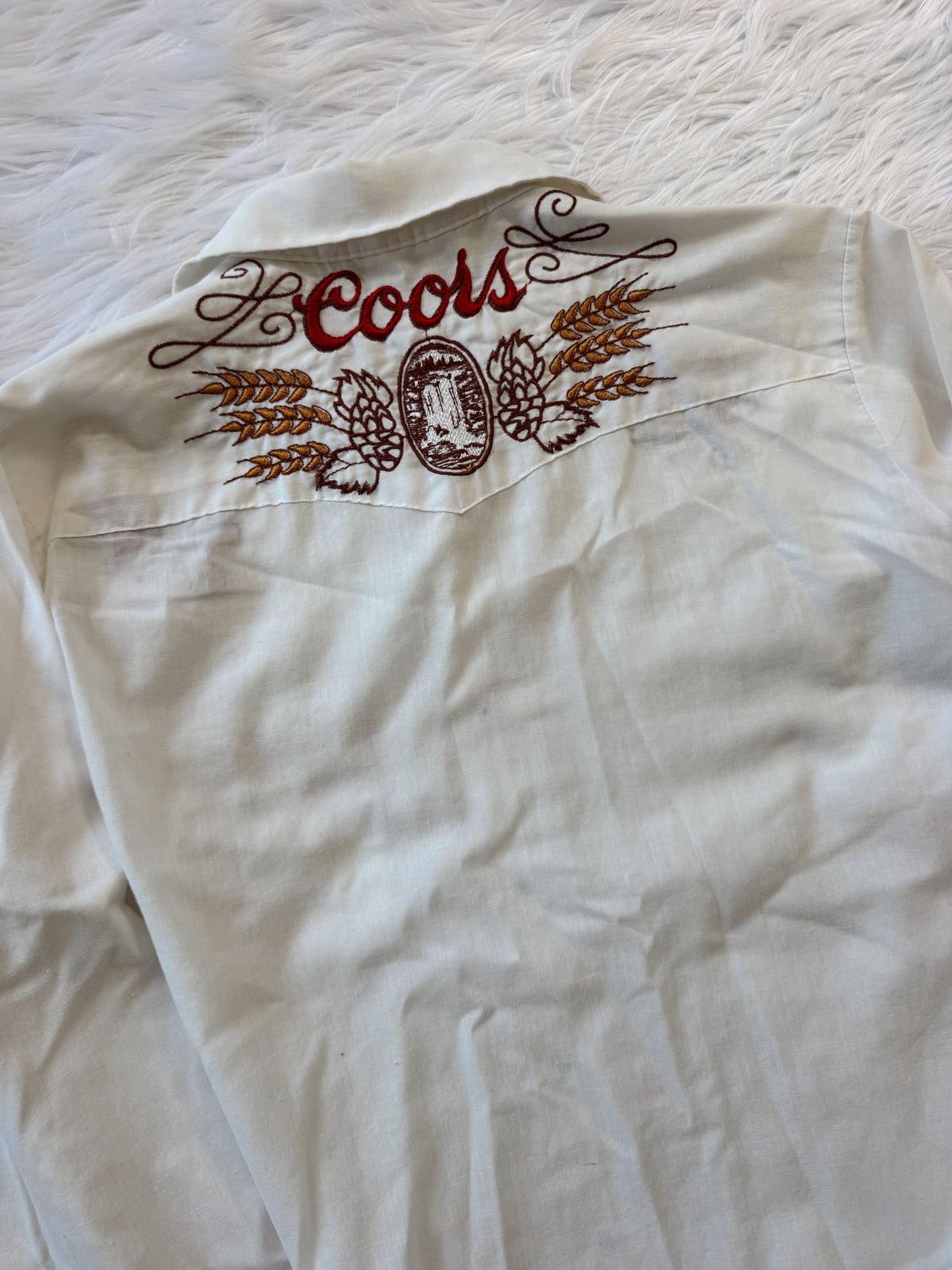 Vintage Coors Banquet Pearl Snap