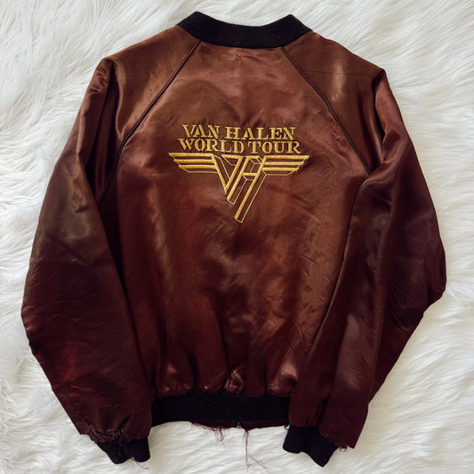 Vintage Van Halen Tour Crew Member Bomber Jacket