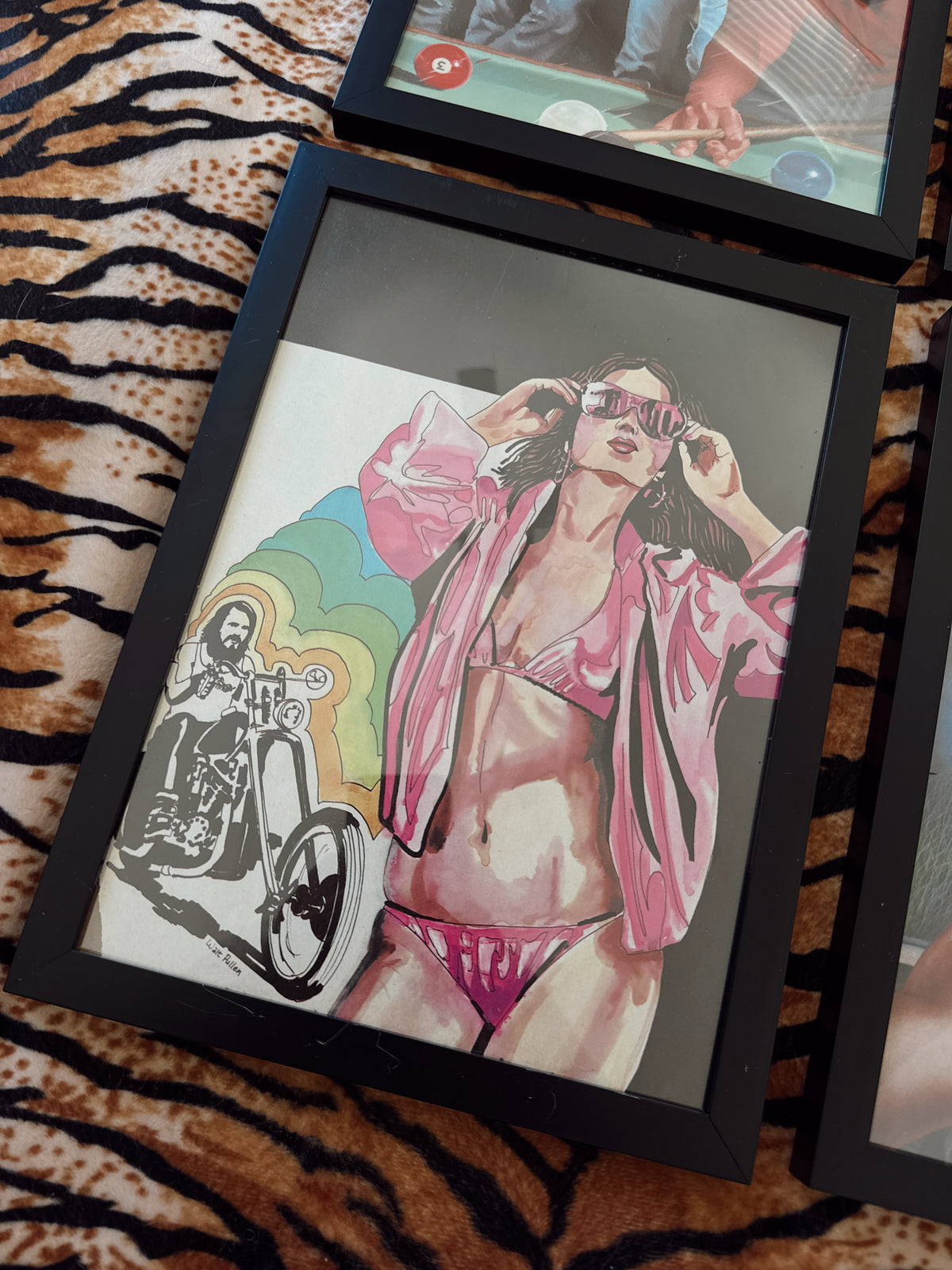 Vintage Easyriders Framed Magazine Art