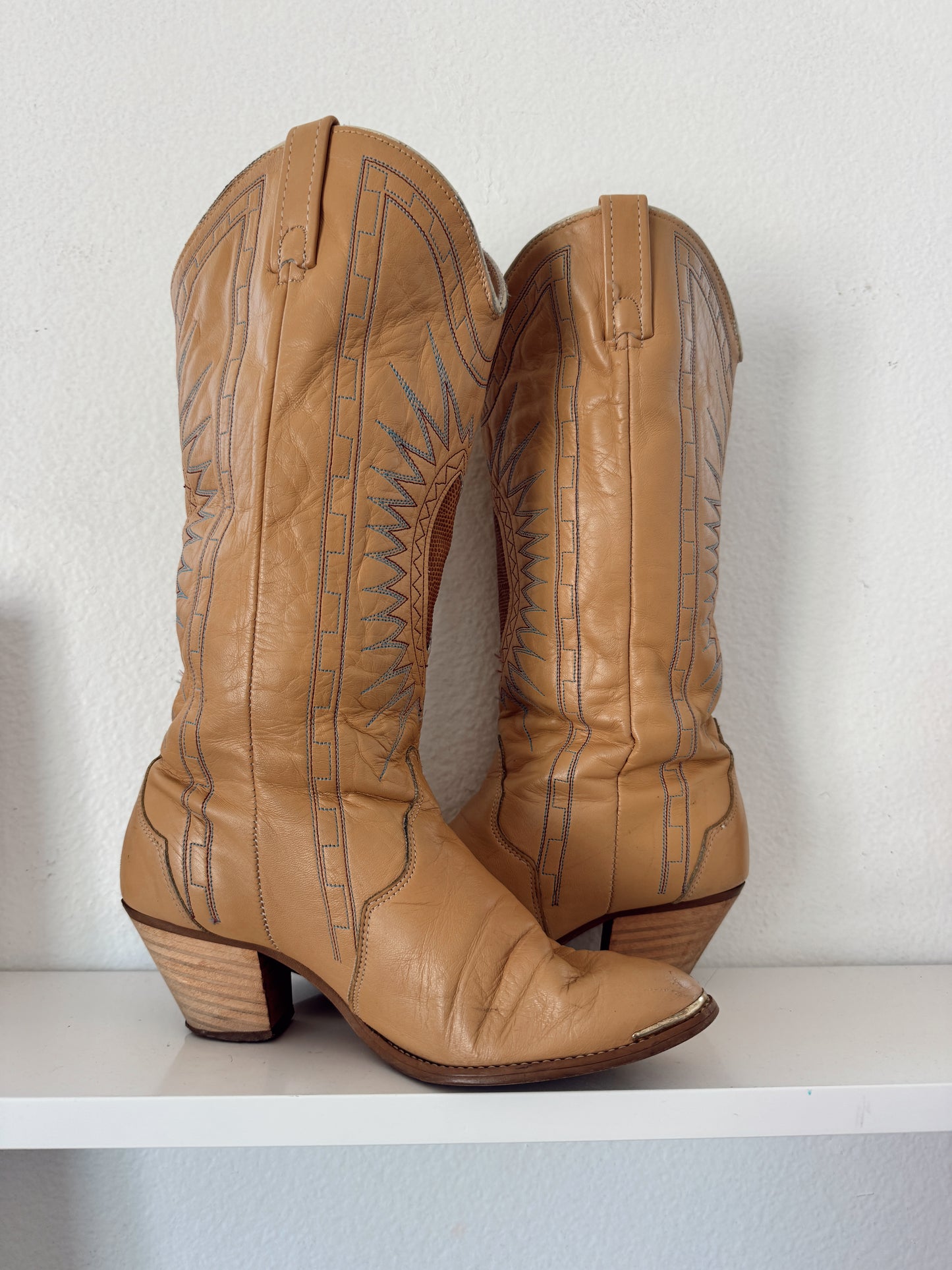 Vintage Acme Inlay Cowboy Boots