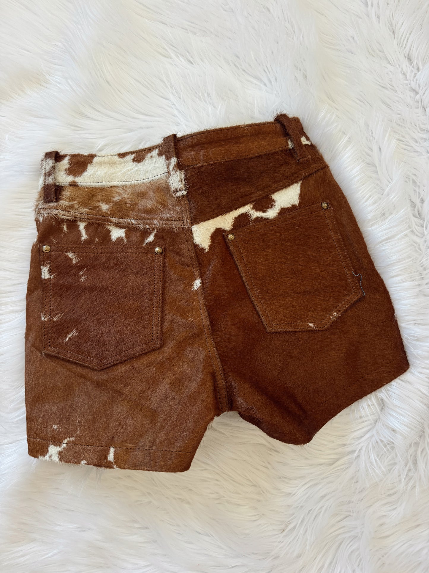 Vintage Cowhide Shorts