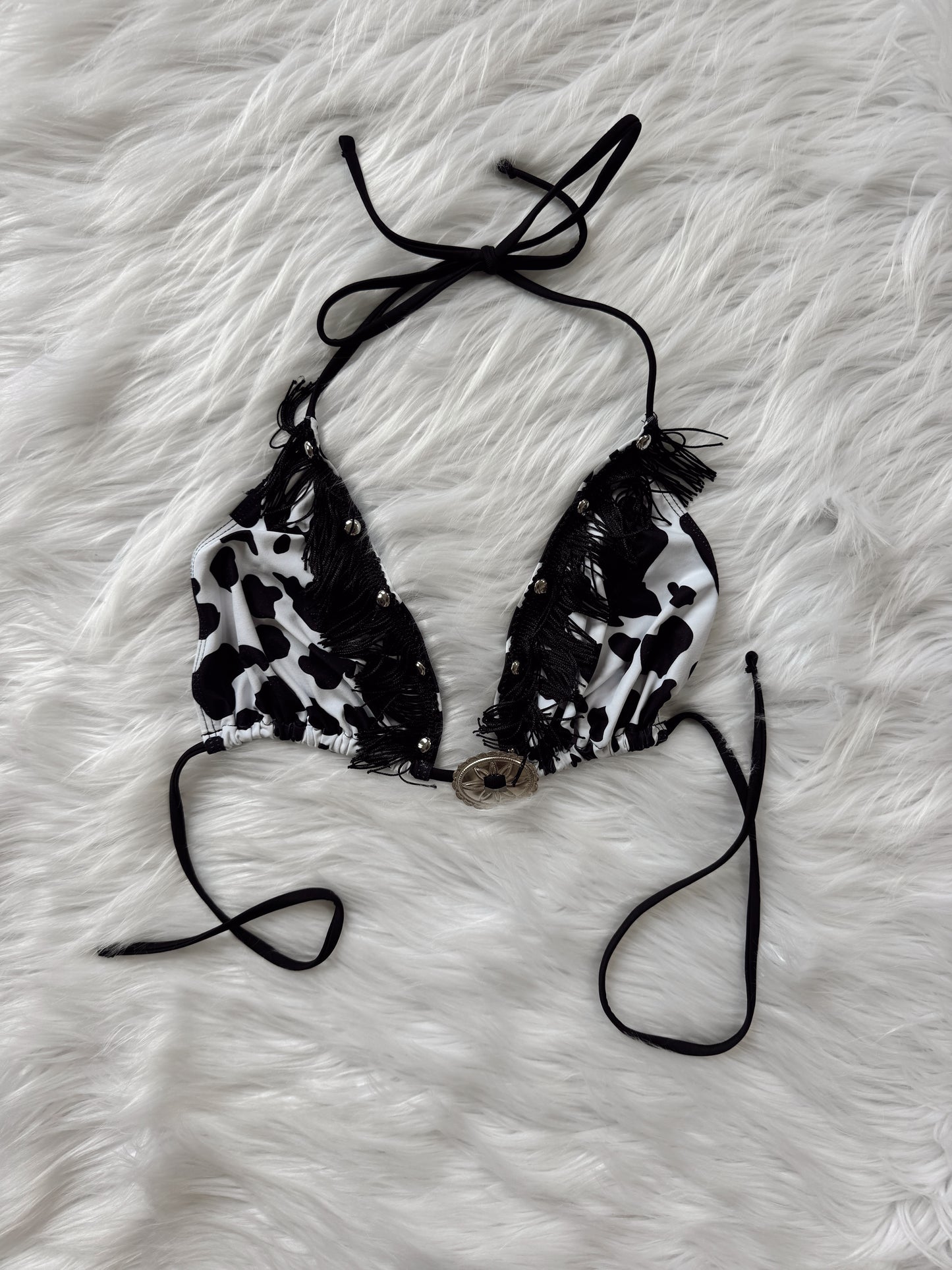 Cow Print Halter Top