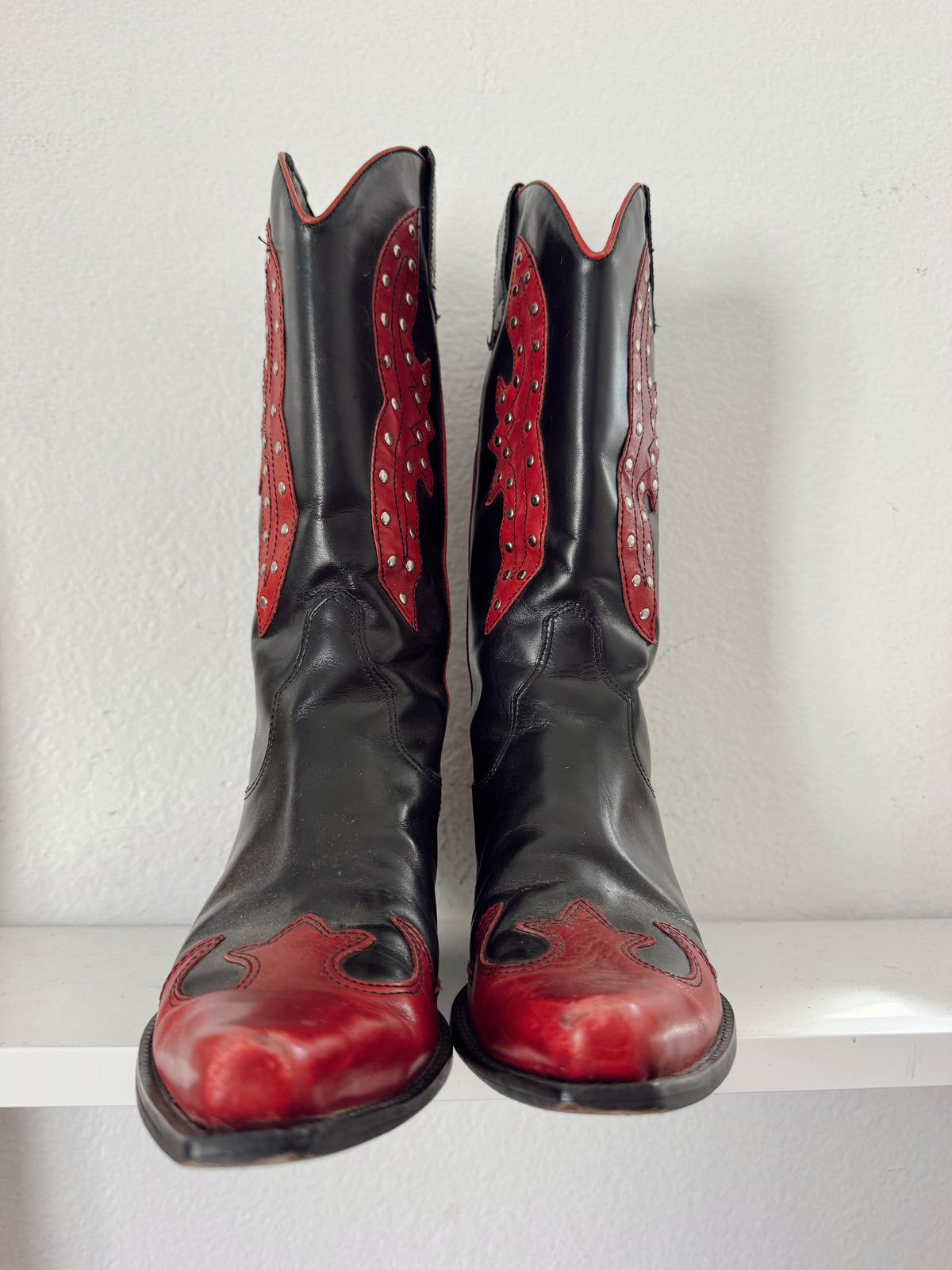 Vintage Studded Cowboy Boots
