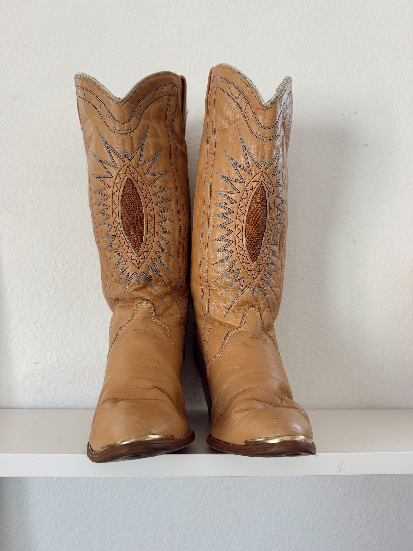Vintage Acme Inlay Cowboy Boots