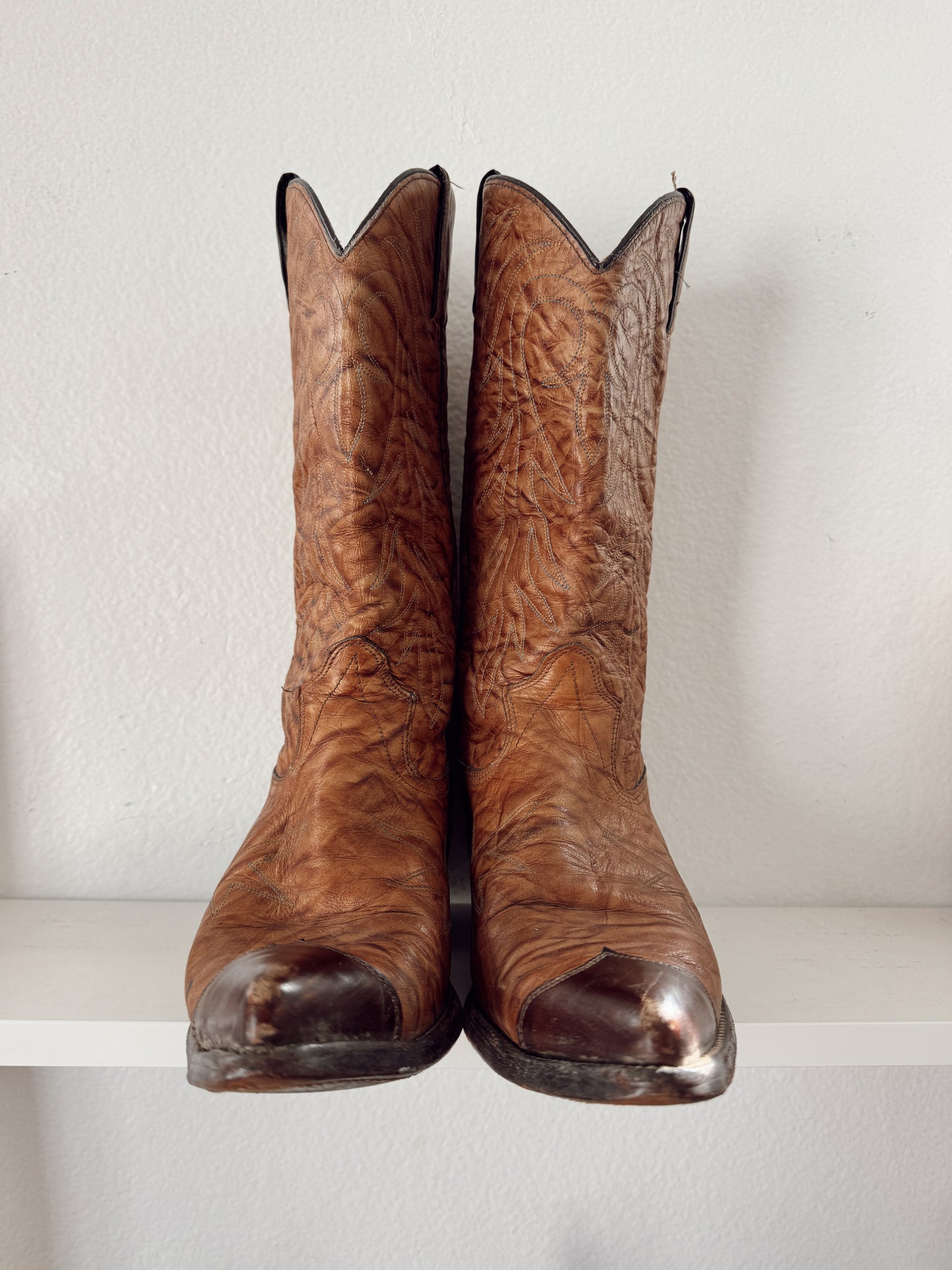 Vintage Two Tone Cowboy Boots