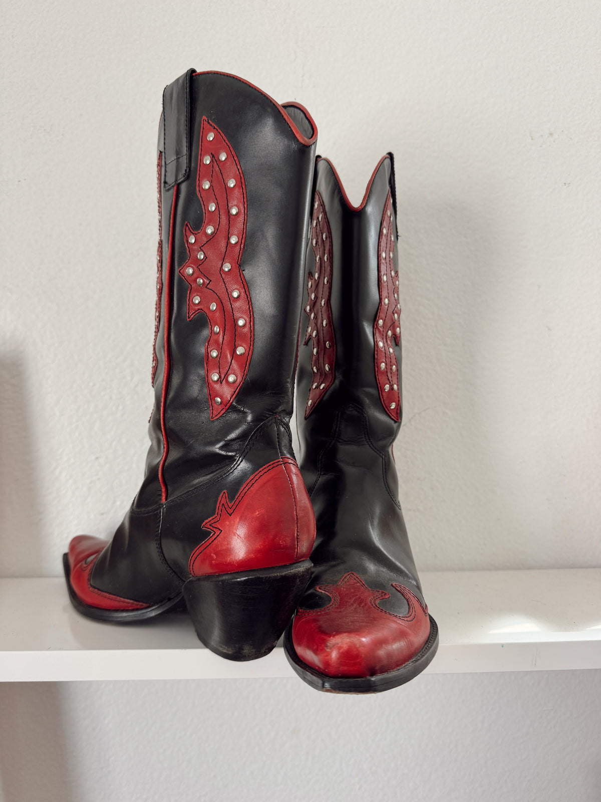 Vintage Studded Cowboy Boots