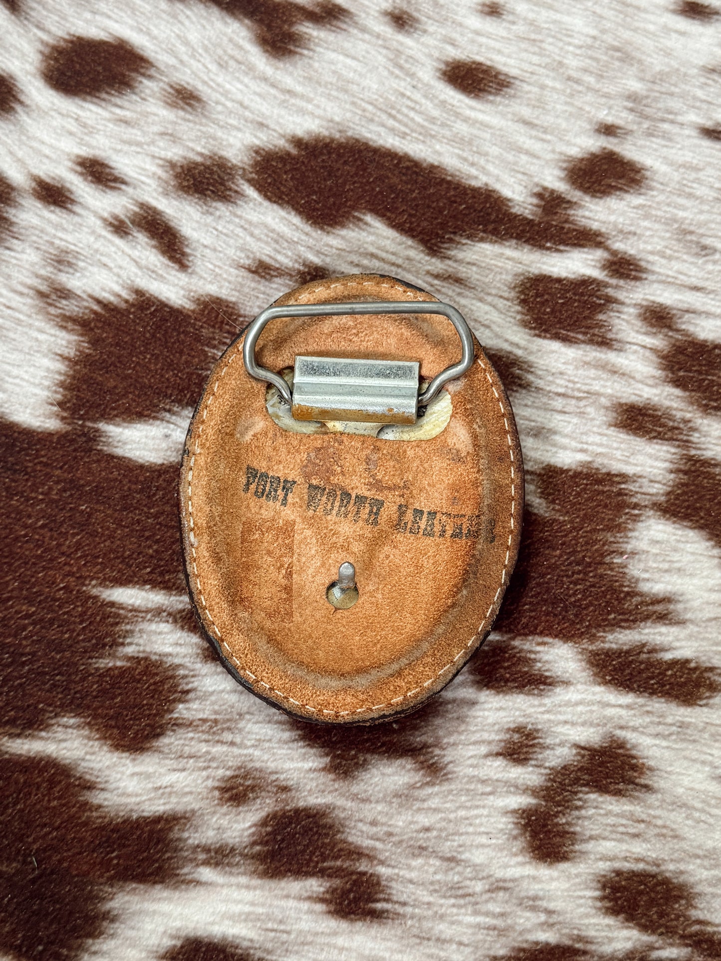 Vintage Exotic Leather Belt Buckle
