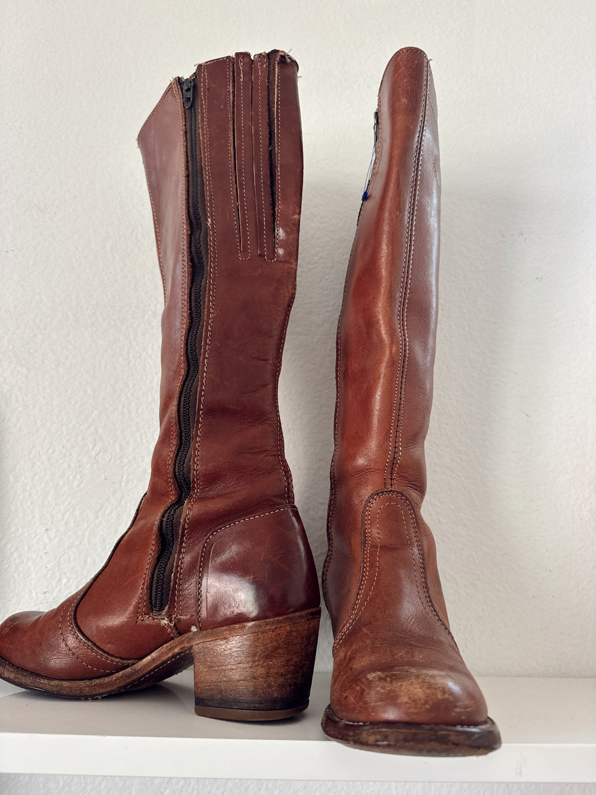 Vintage 1970s Brown Boots