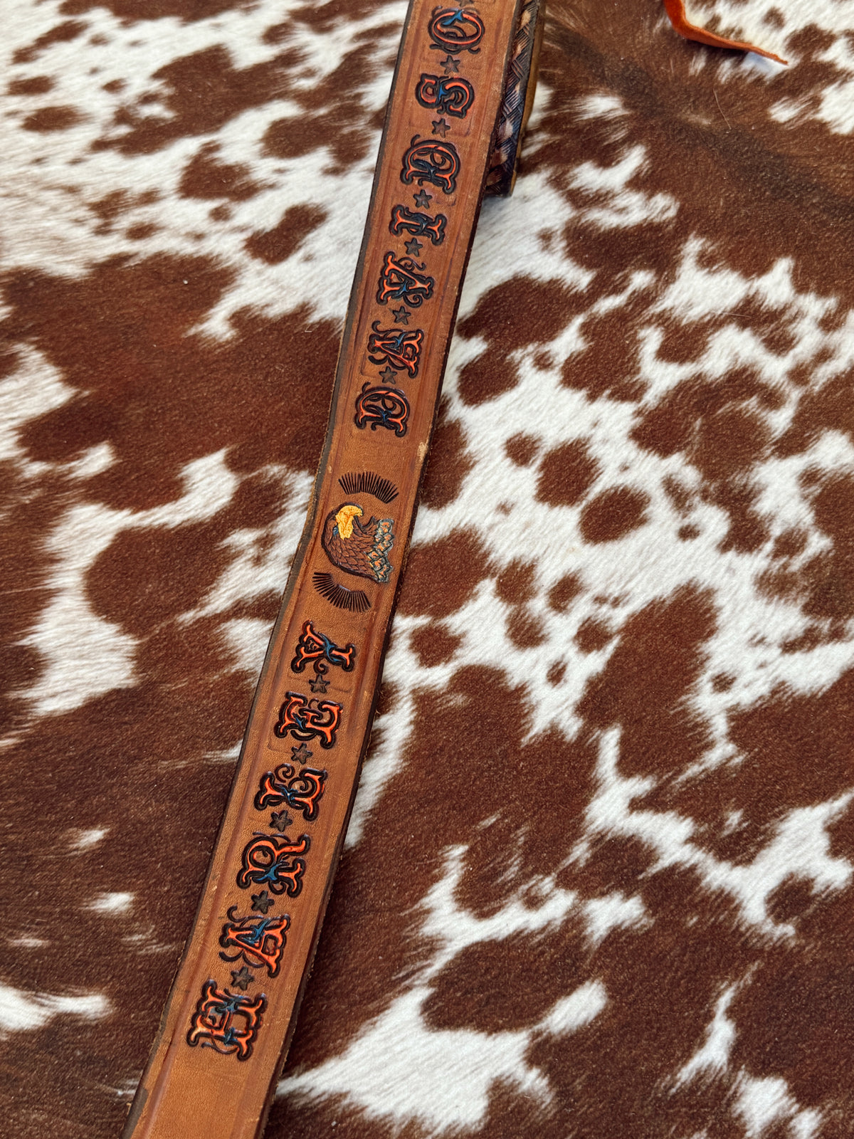 Vintage Harley Davidson Tooled Belt