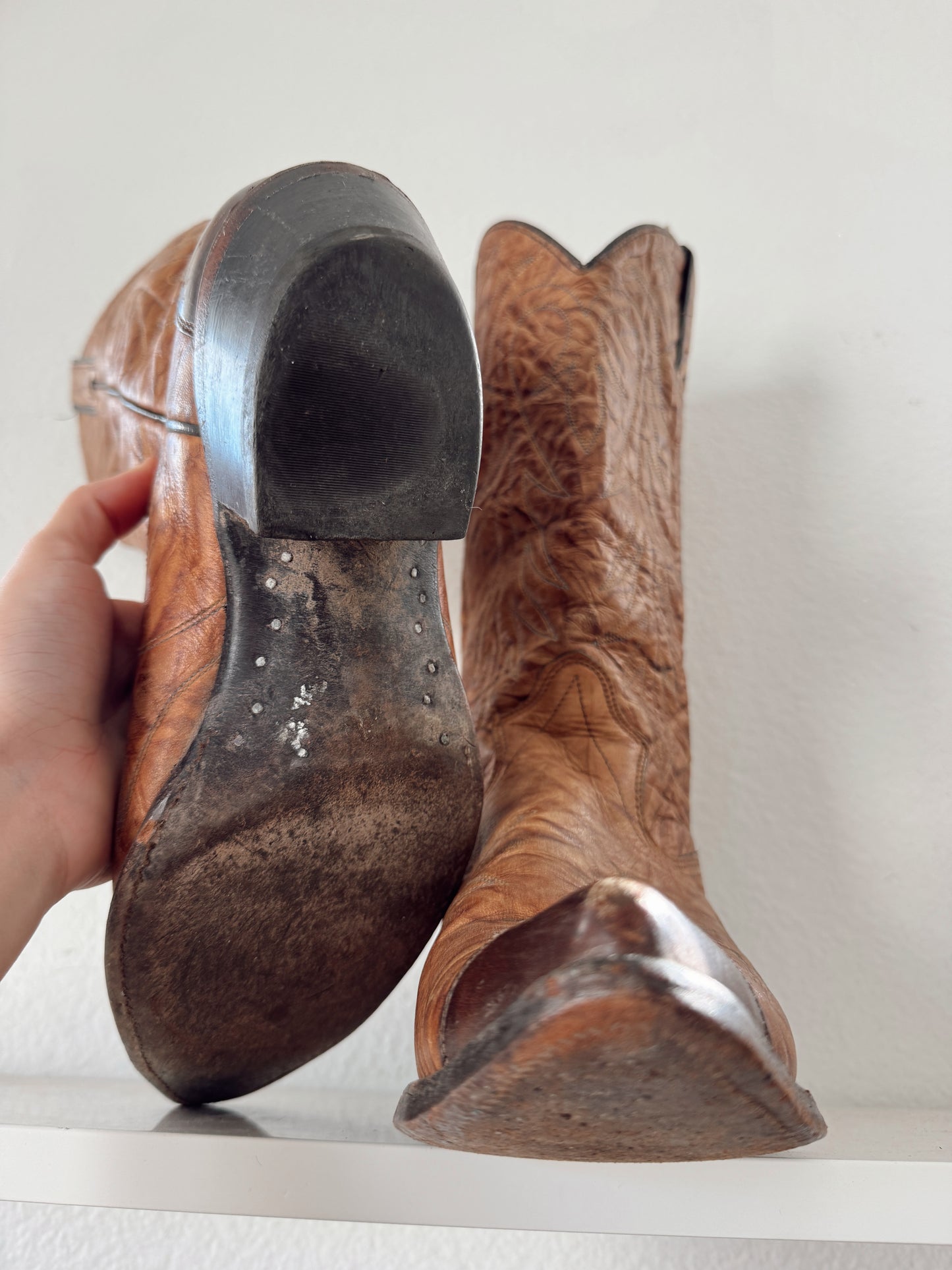 Vintage Two Tone Cowboy Boots