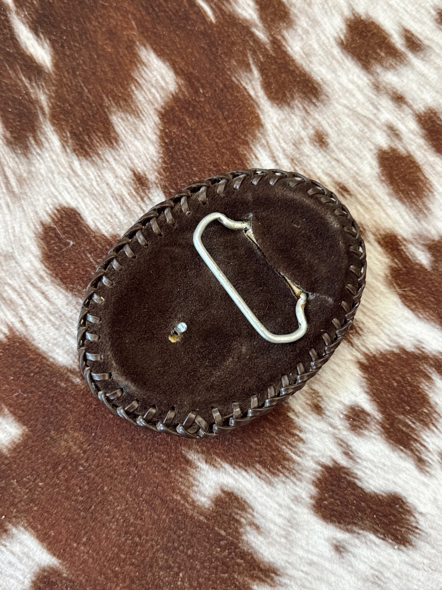 Vintage Snakeskin Belt Buckle