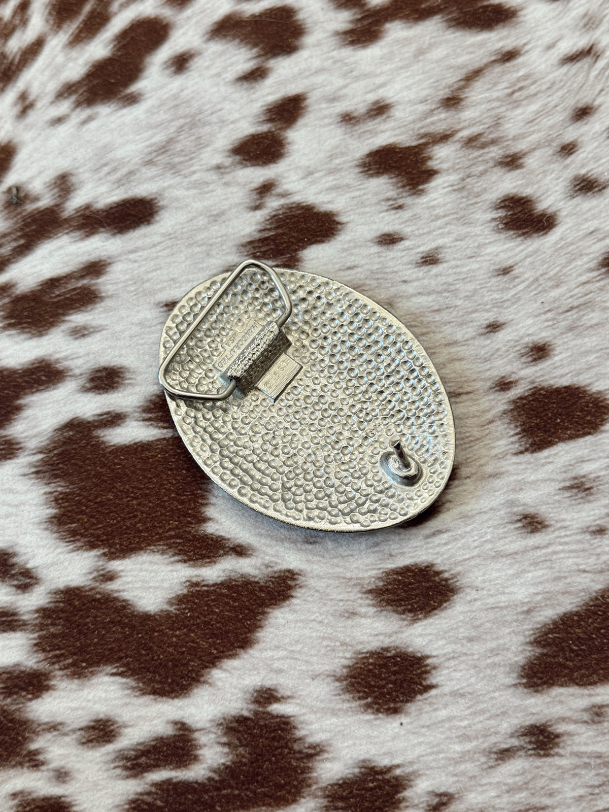 Vintage Turquoise Horse Belt Buckle