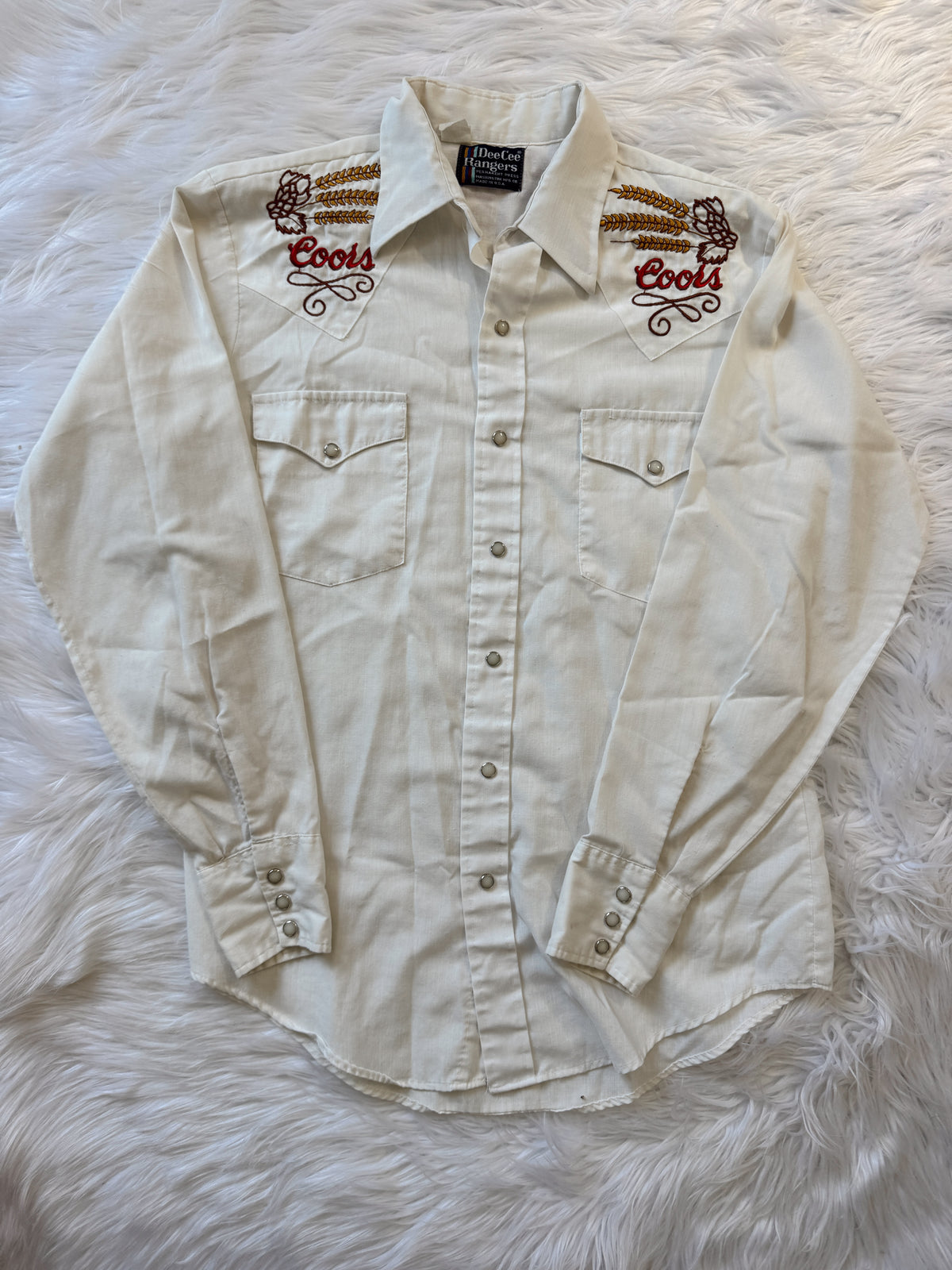 Vintage Coors Banquet Pearl Snap